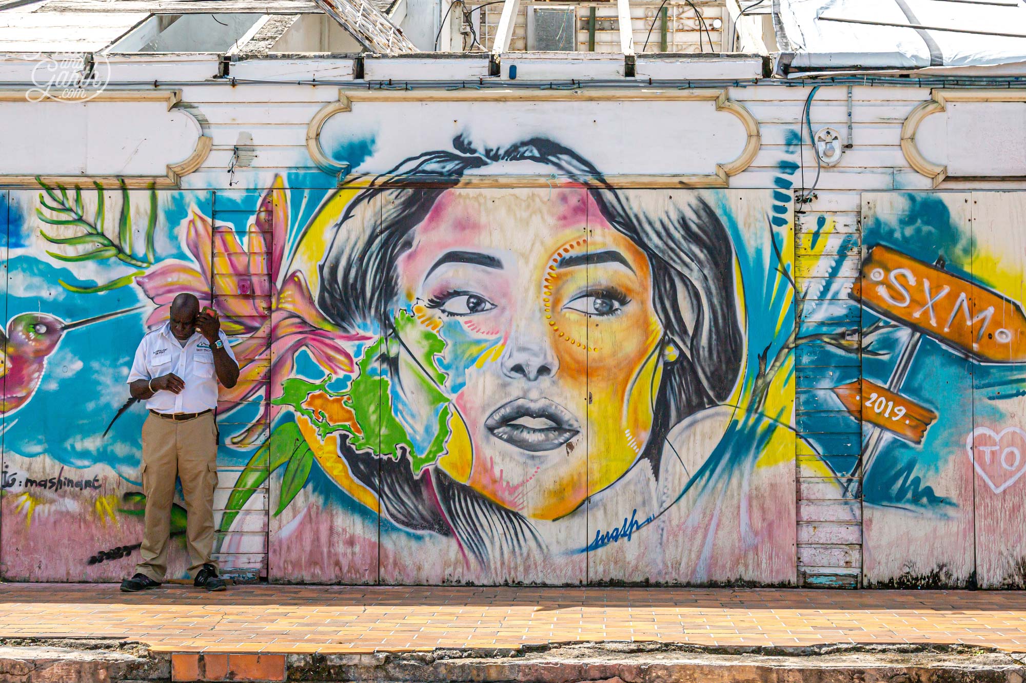 There's lots of street art to discover in Marigot