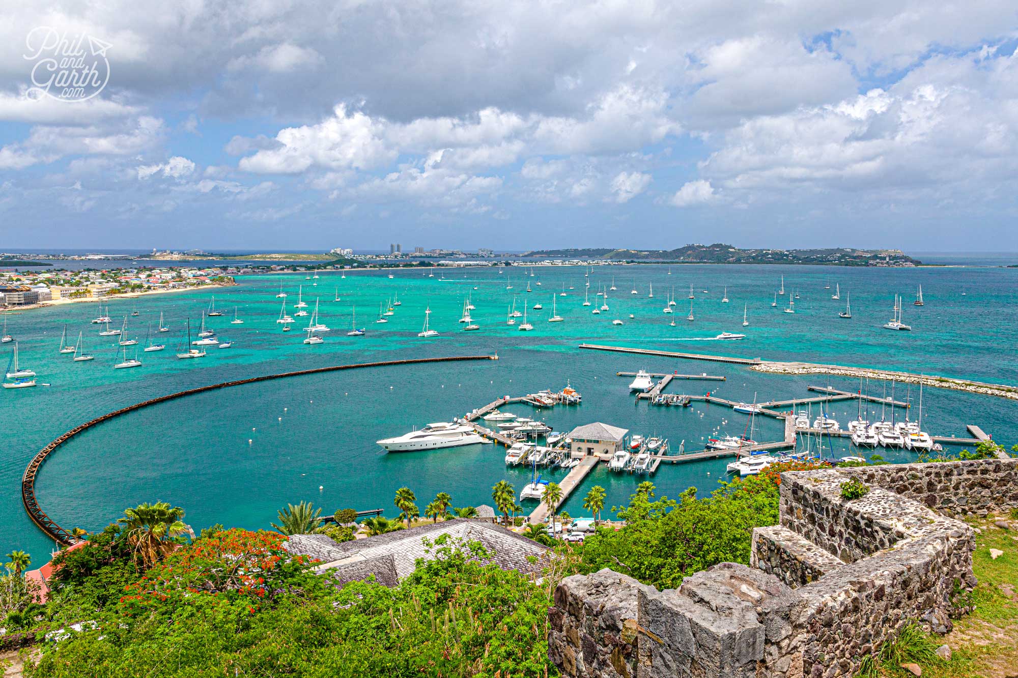 View of the Marigot Marina and Sandy Ground