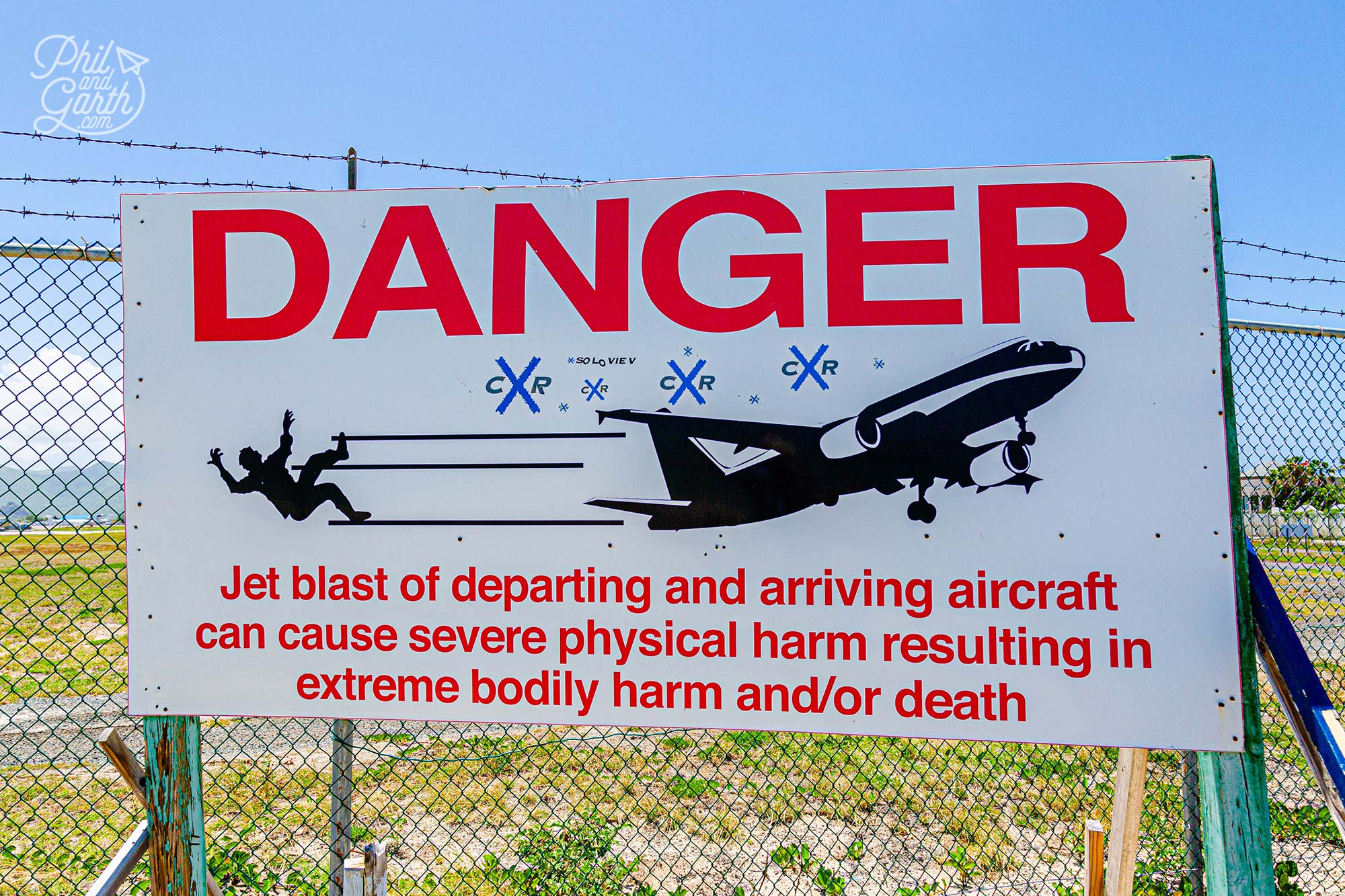 Don’t view landings or take-offs from the fence separating Maho Beach to the runway