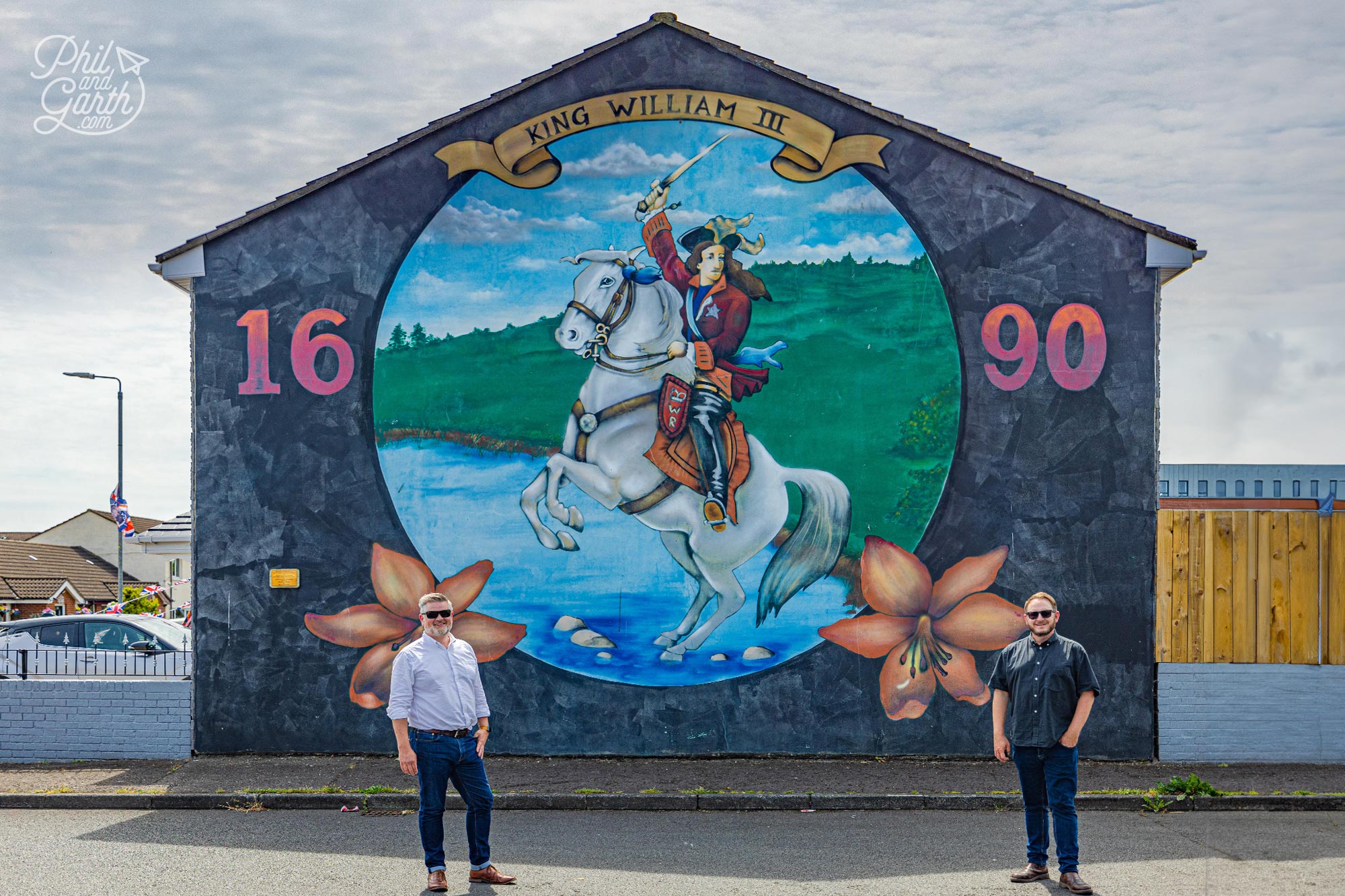 A Protestant mural celebrating King William III