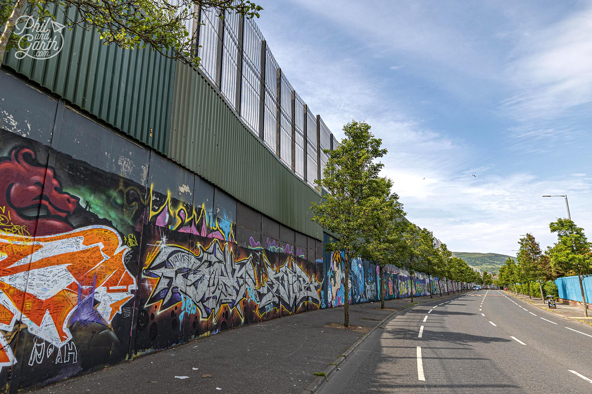 Belfast's Peace Walls divide the Catholic and Protestant communities