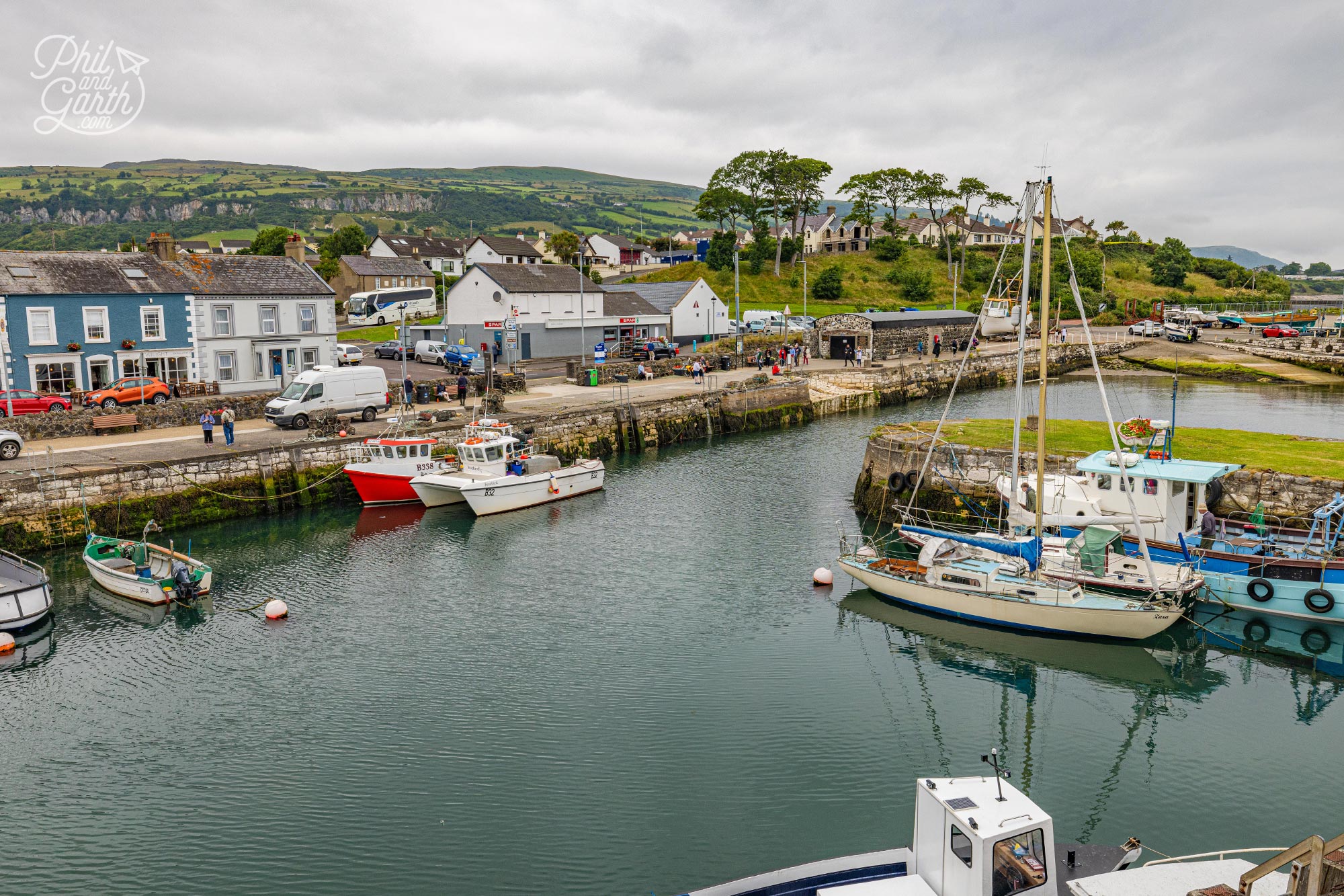 Carnlough is located off the stunning Antrim coastal road in Northern Ireland