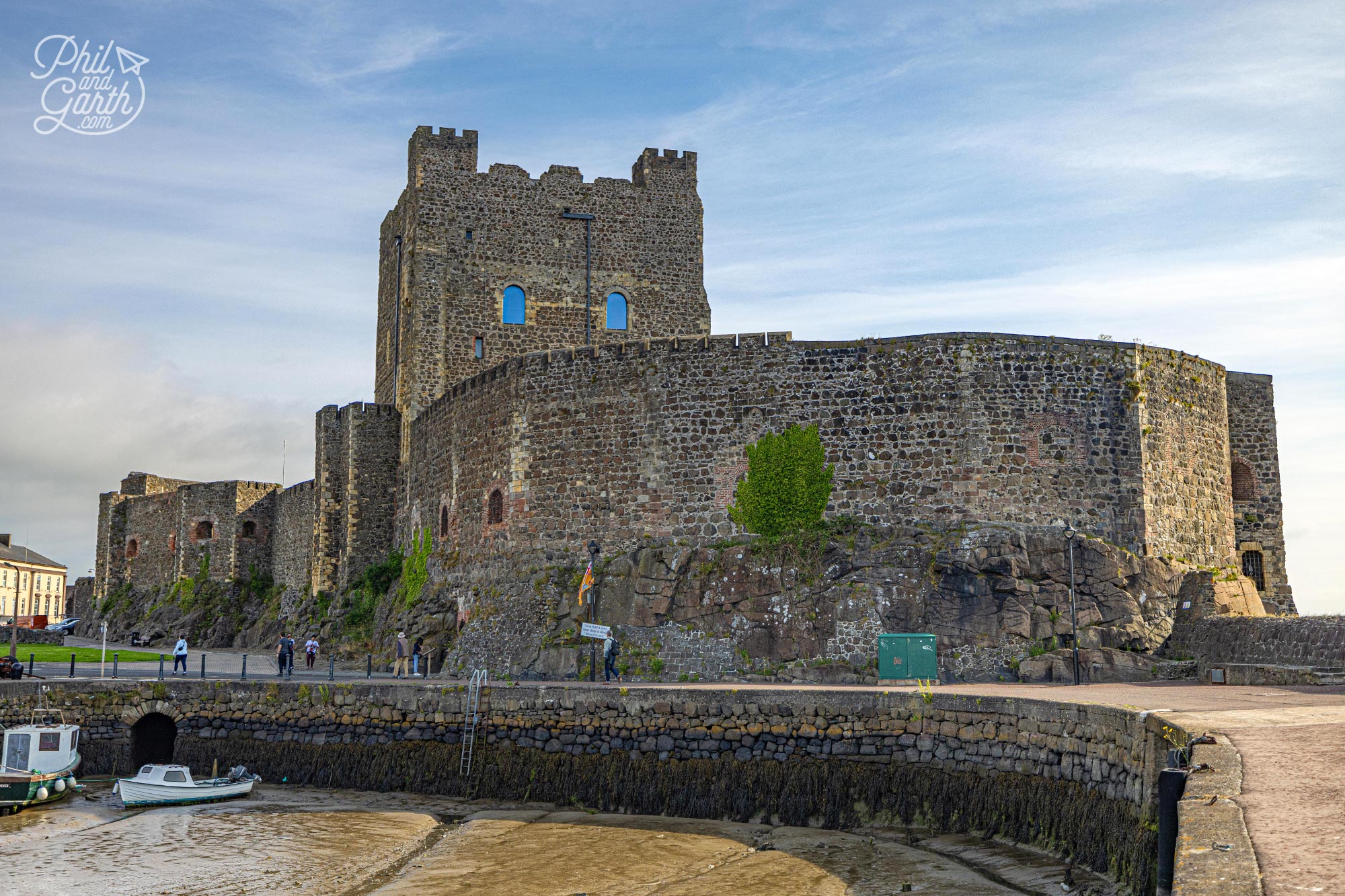 Carrickfergus Castle in the town of Carrickfergus, County Antrim