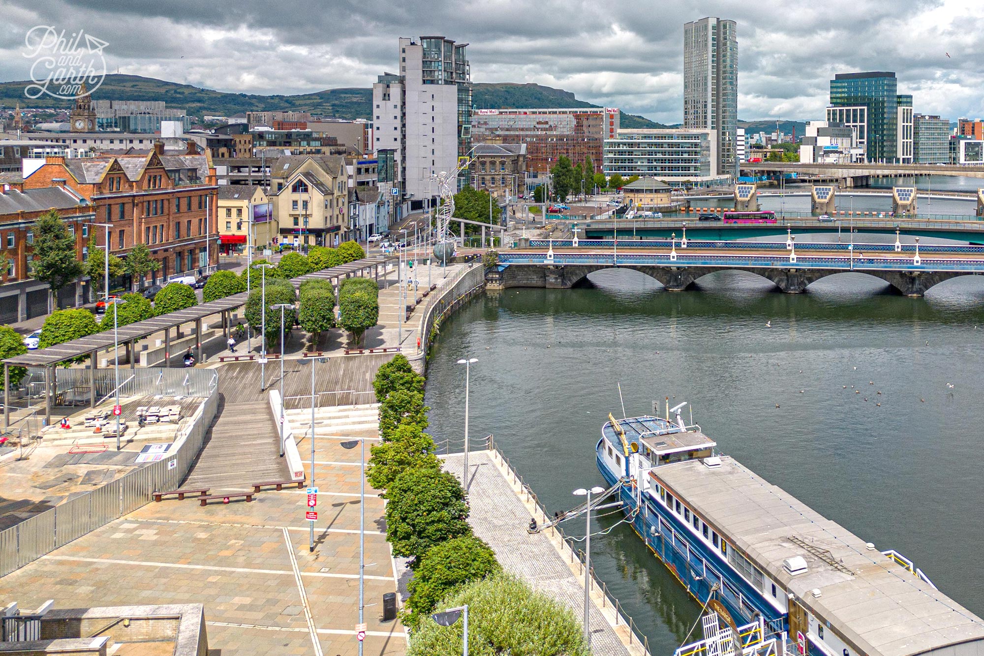 Wander down Belfast's waterfront to see sculptures like the Big Fish