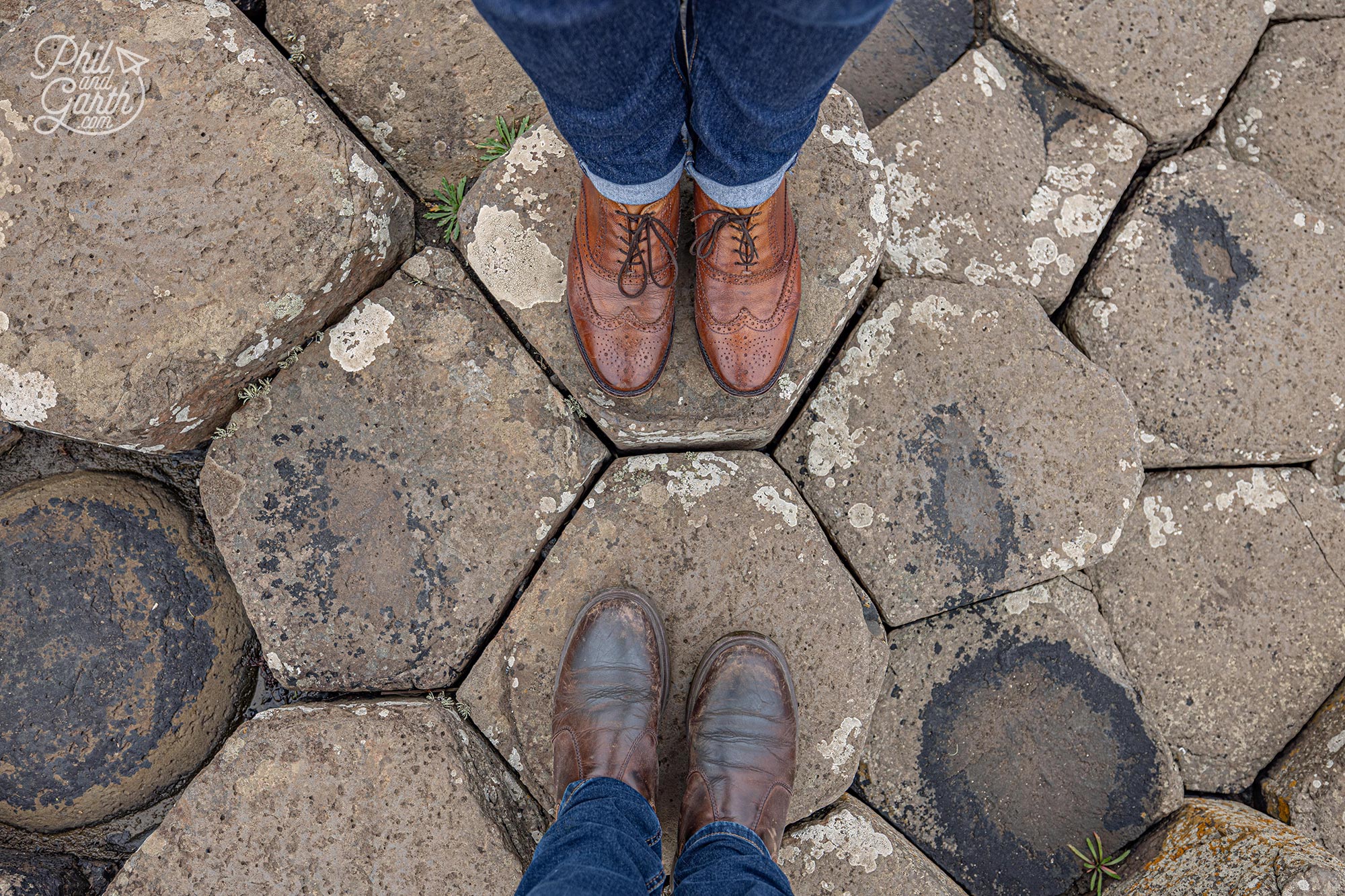 There are 40,000 of these hexagon shaped stones