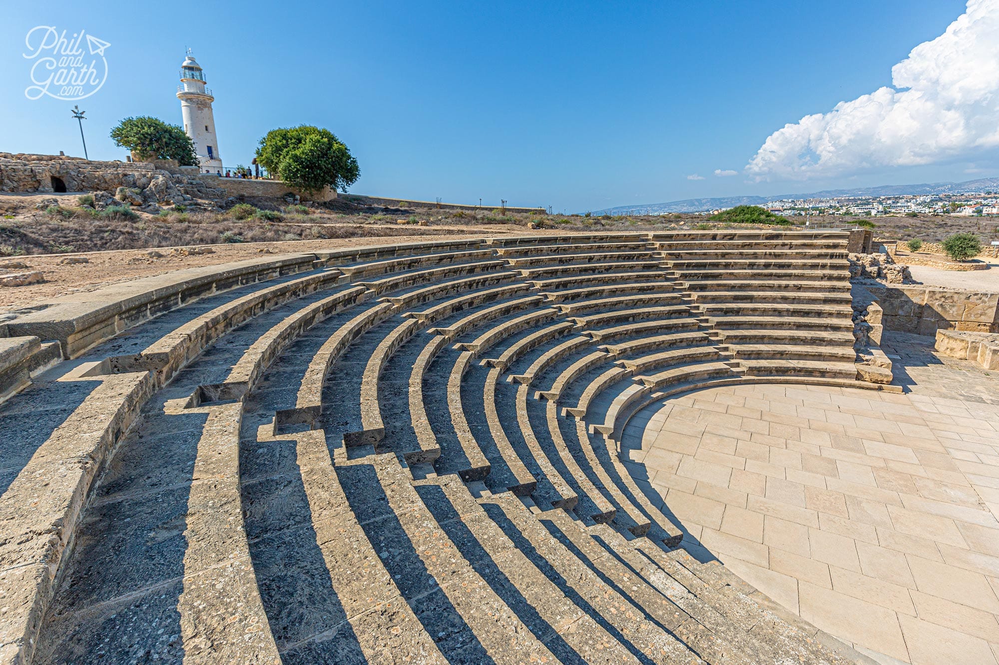 The Odeon theatre from the 2nd century AD seated about 1,200 people