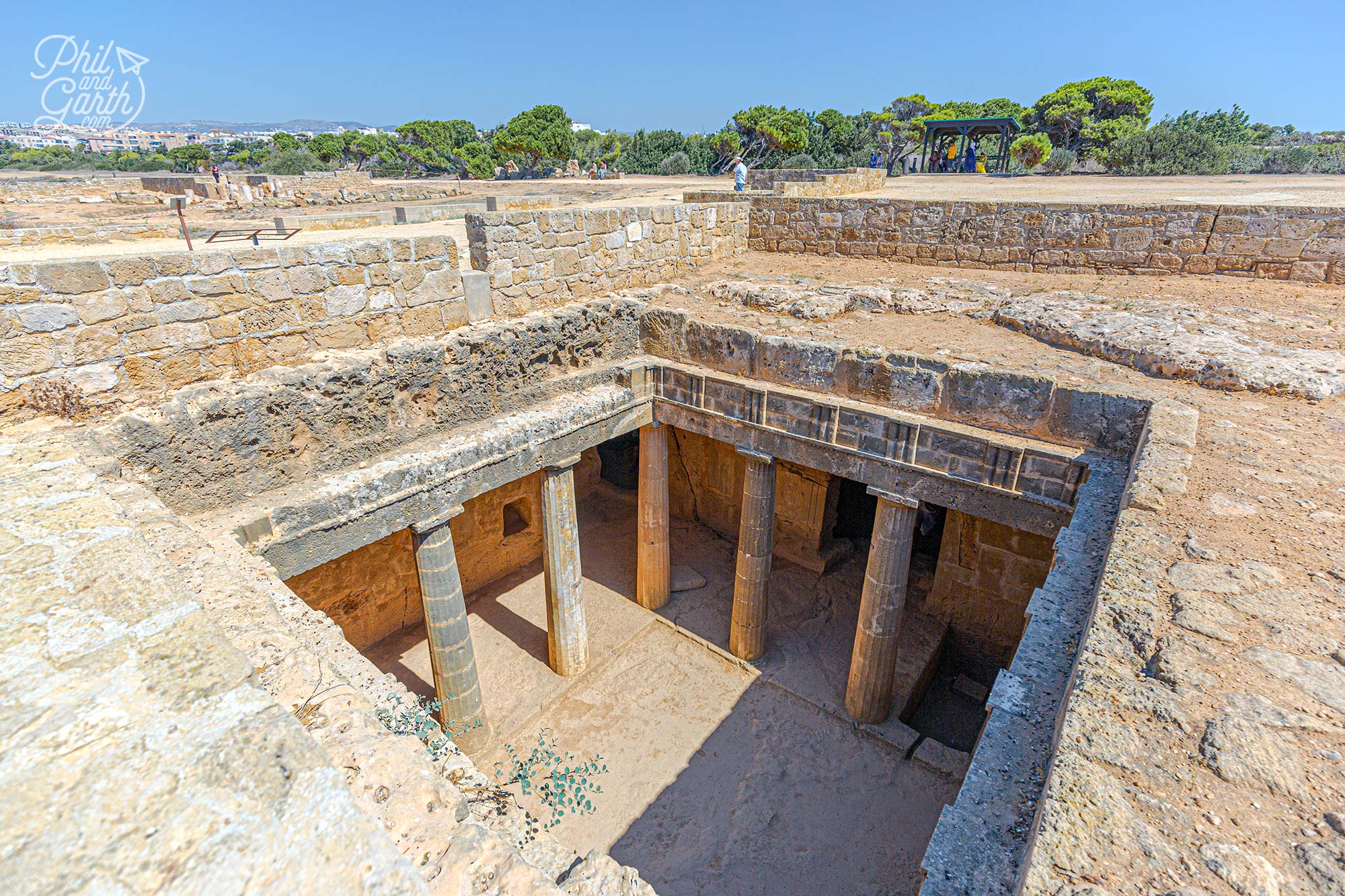 Top view looking down on Tomb Number 3