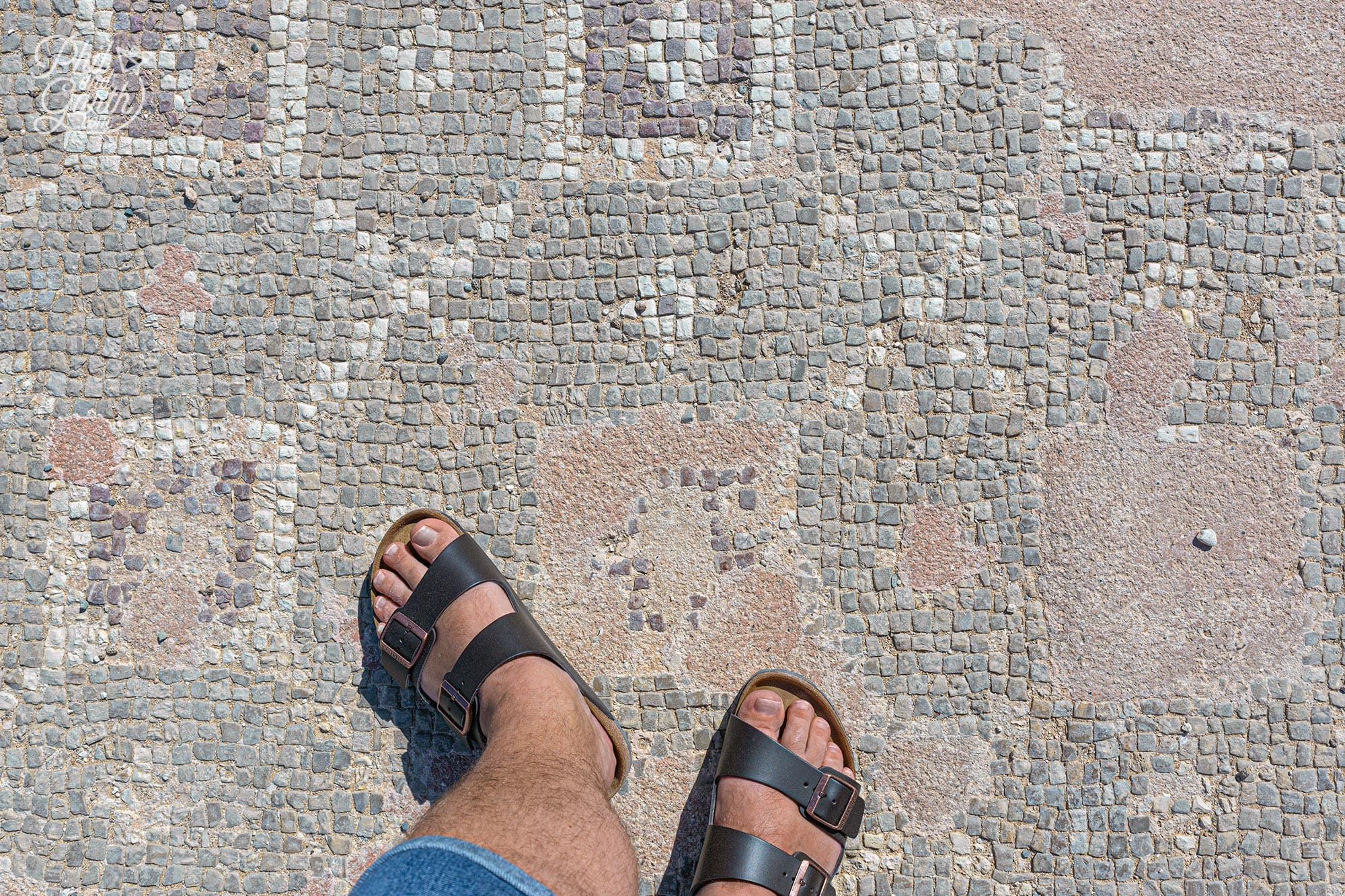 You can even walk on the mosaics on the footpaths outside the House of Theseus
