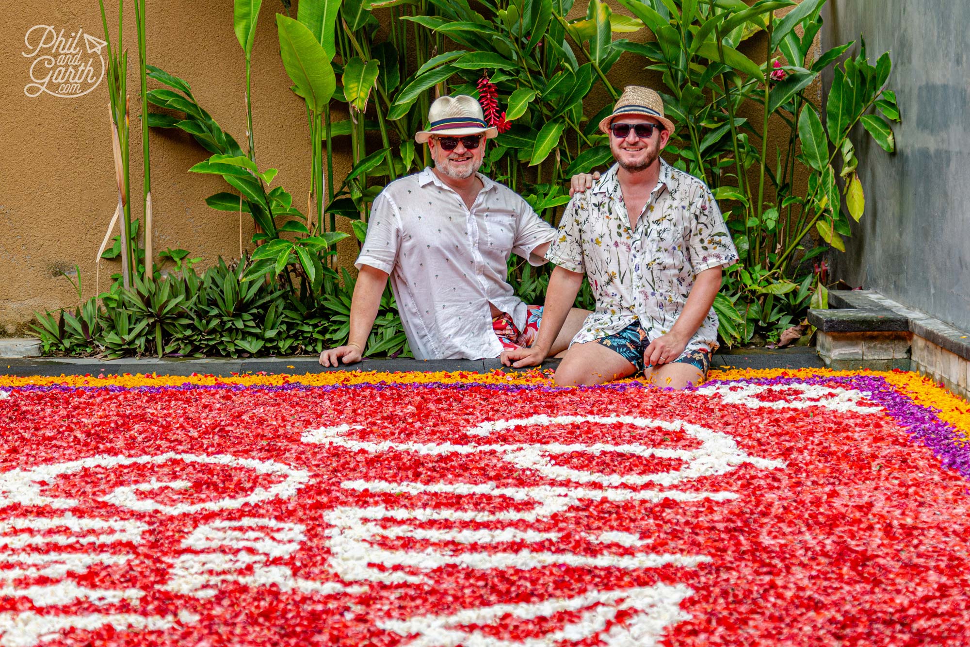 A Bali flower pool is so photogenic - so plan your photographs for the best results