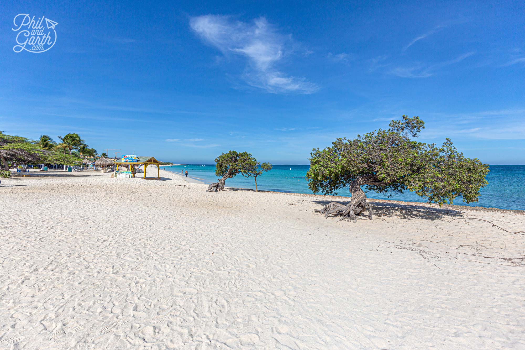 Eagle Beach is a great place to watch a perfect Aruba sunset