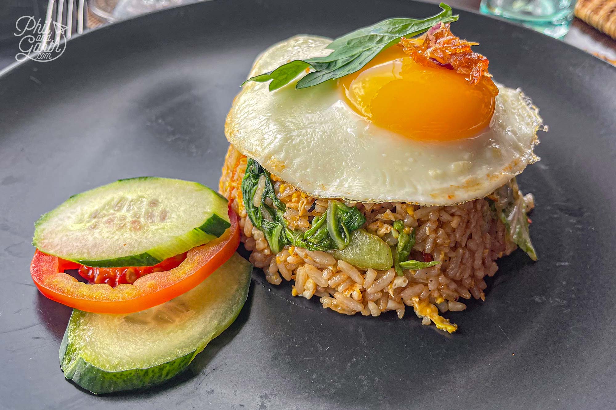 Garth's staple Nasi Goreng for breakfast every day