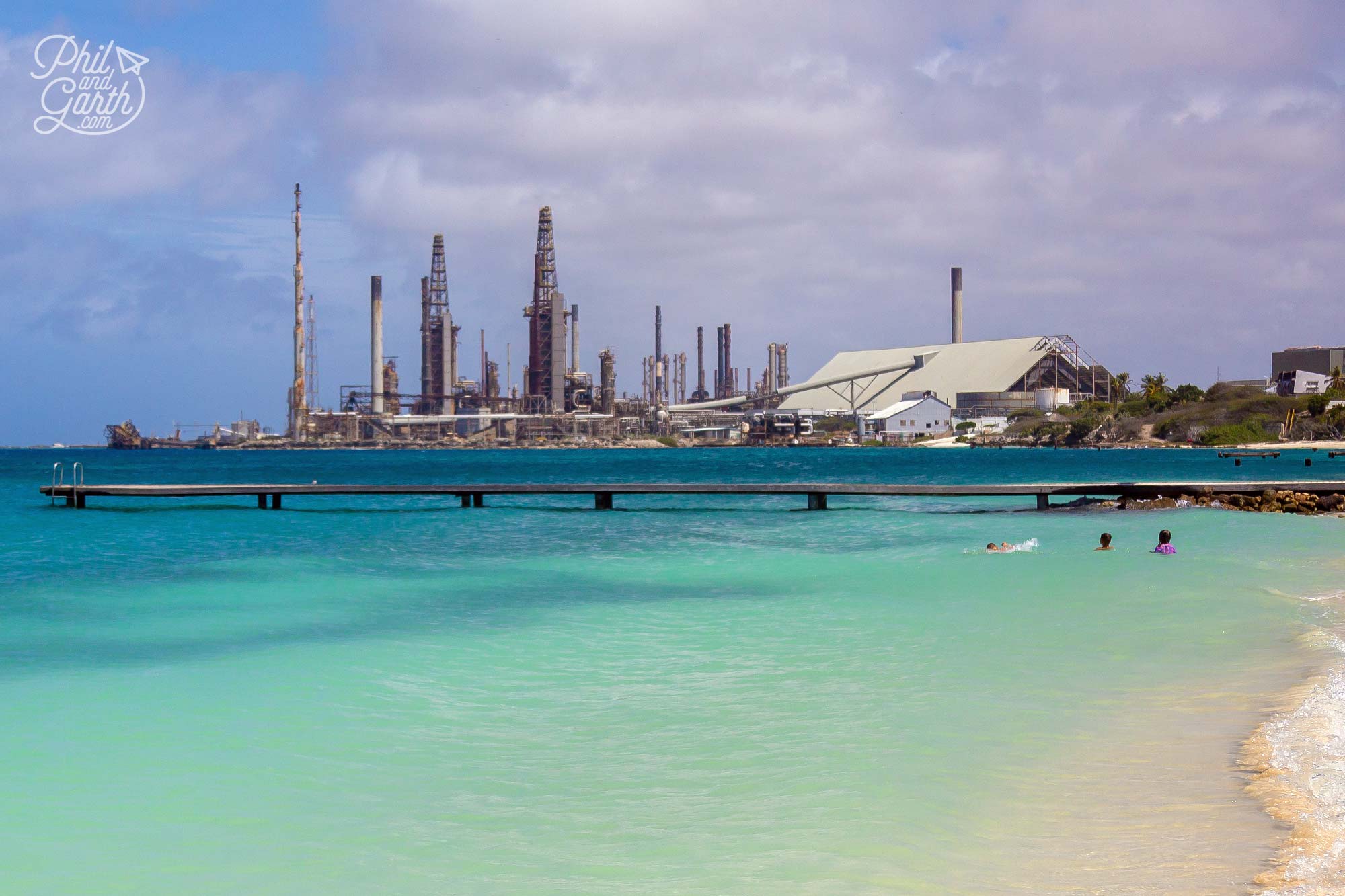 The view of the refinery makes it less appealing to tourists