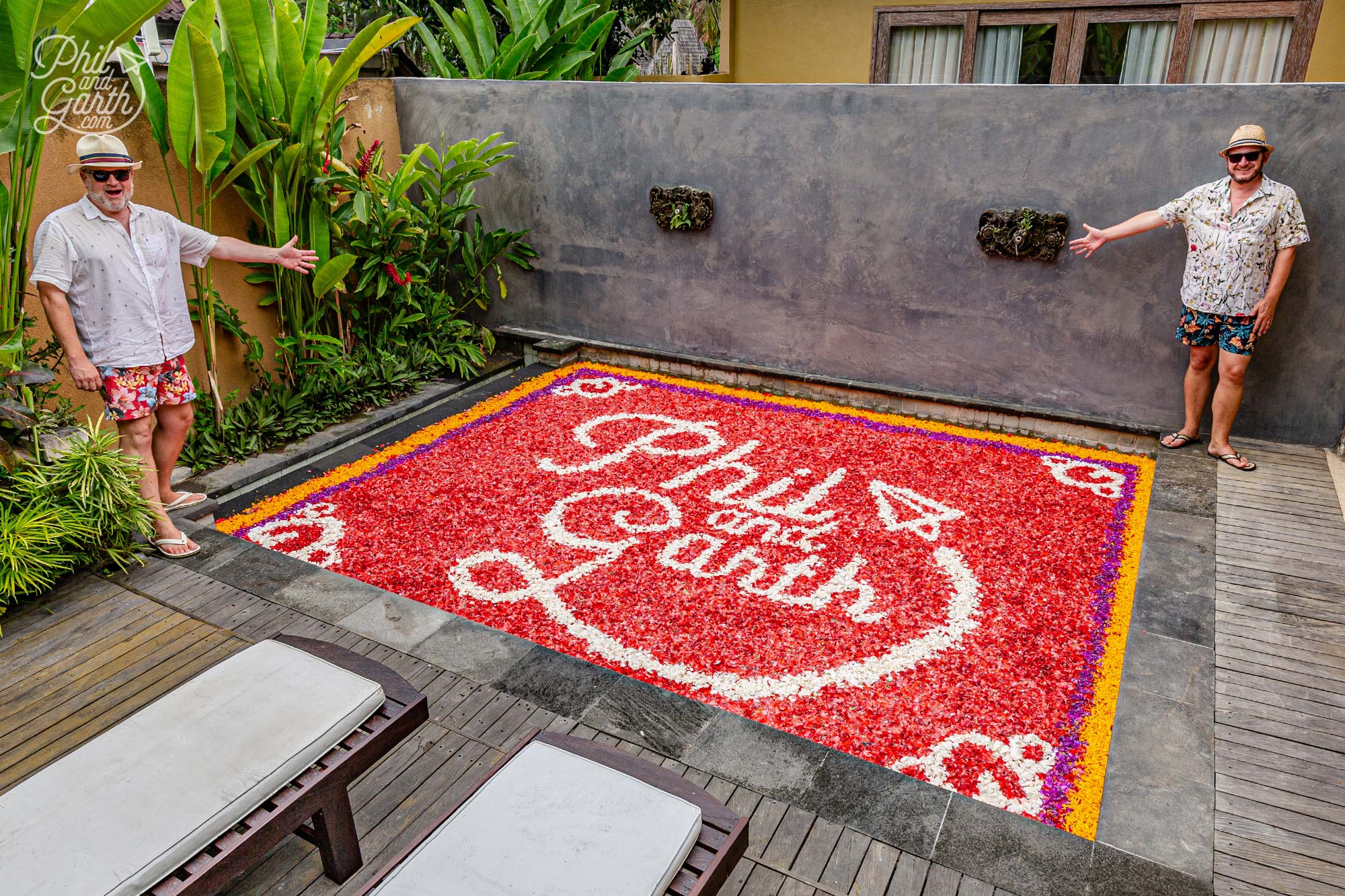 We chose the Sankara Resort in Ubud for our flower pool in Bali