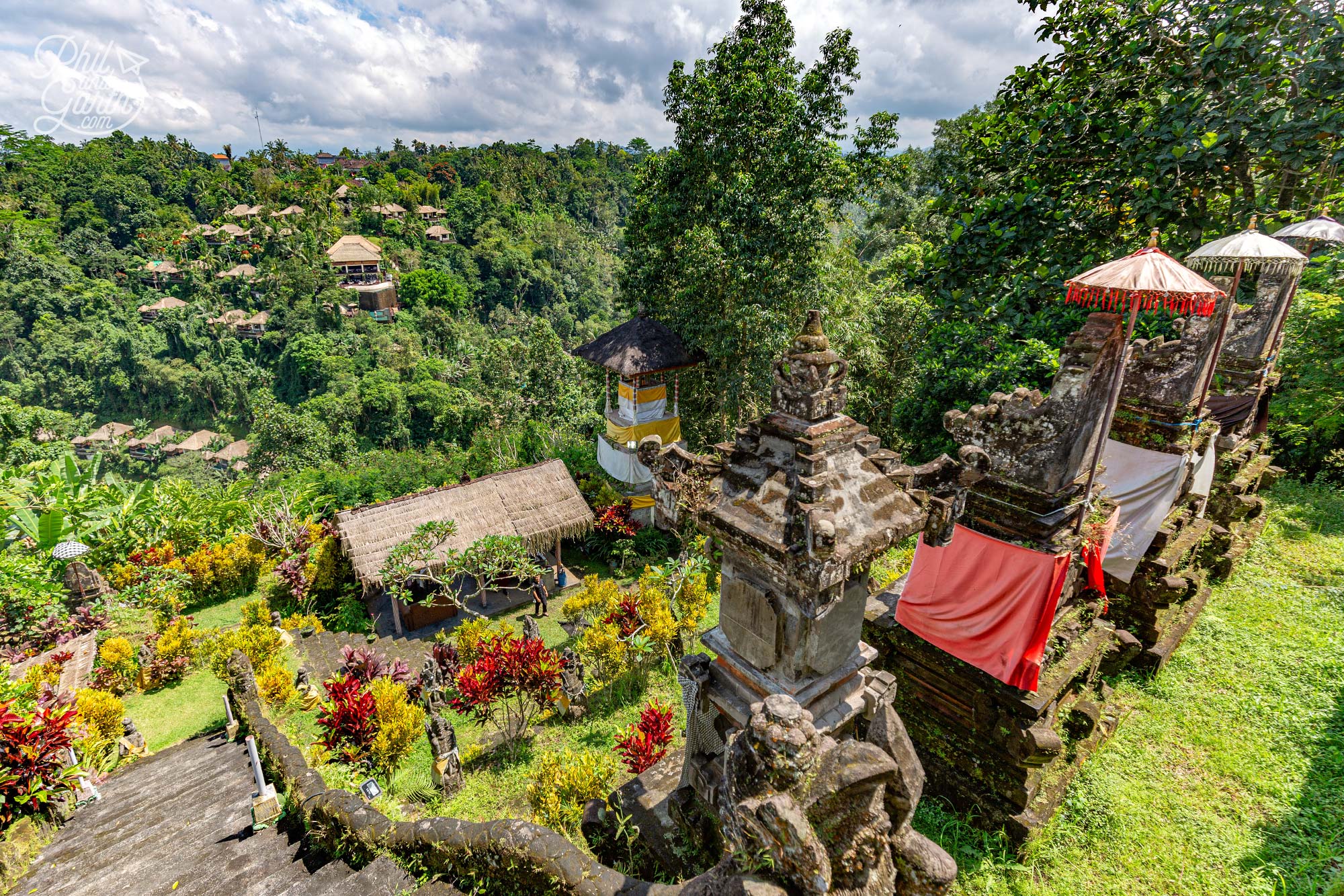 A stunning location for our cookery lesson at the Segara Madu Temple overlooking the Hanging Gardens of Bali