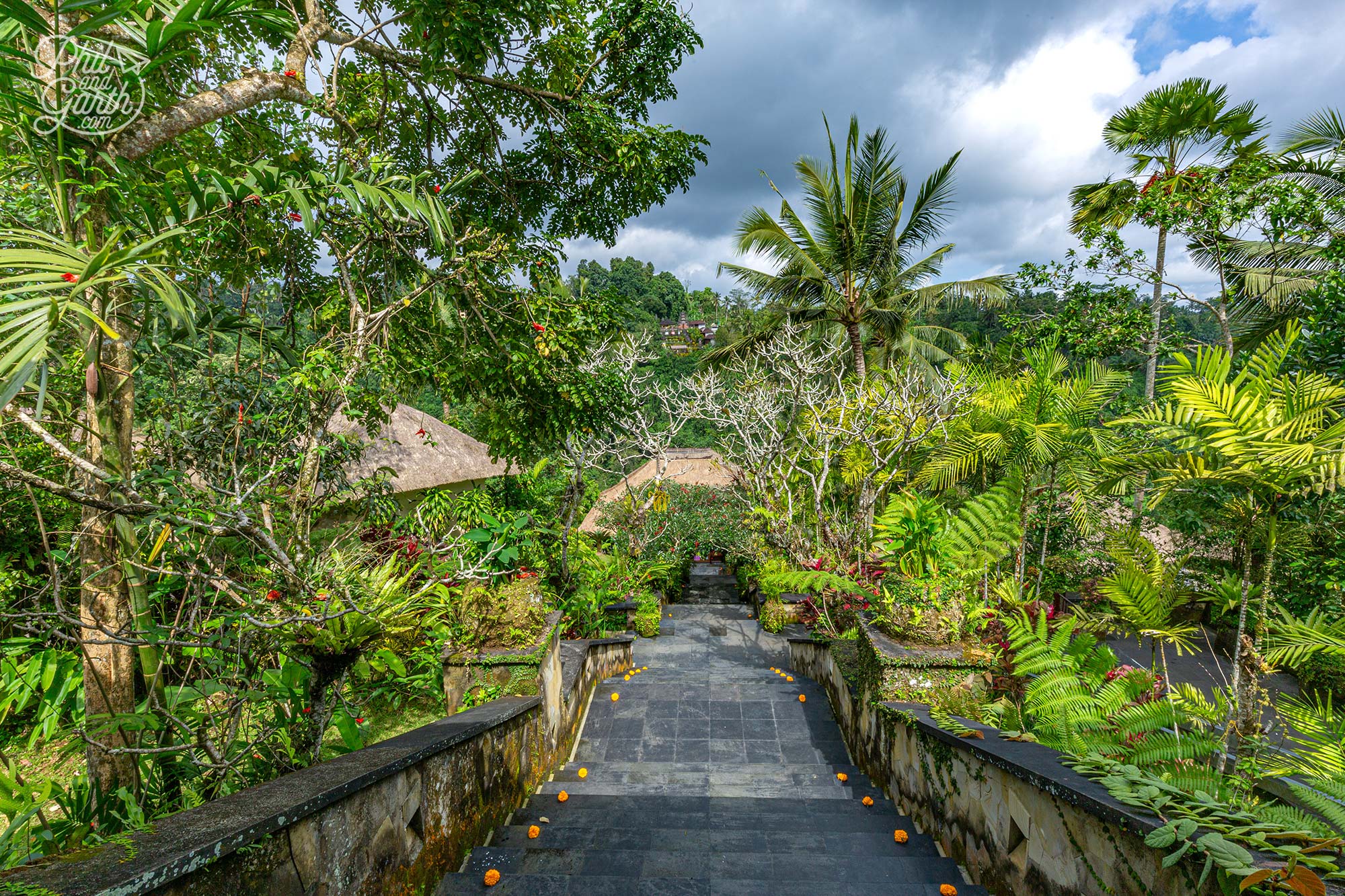 Such a lovely welcome on arrival at the Hanging Gardens of Bali