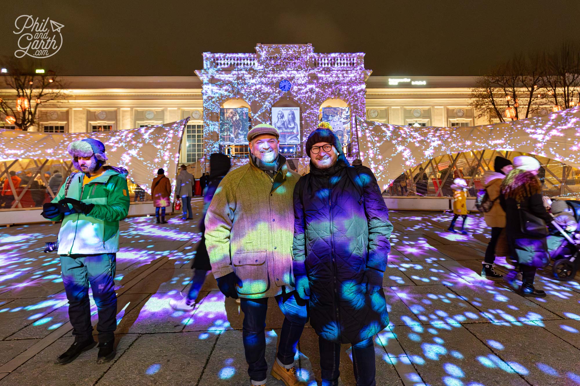 Phil and Garth at Wintergarten at MuseumsQuartier