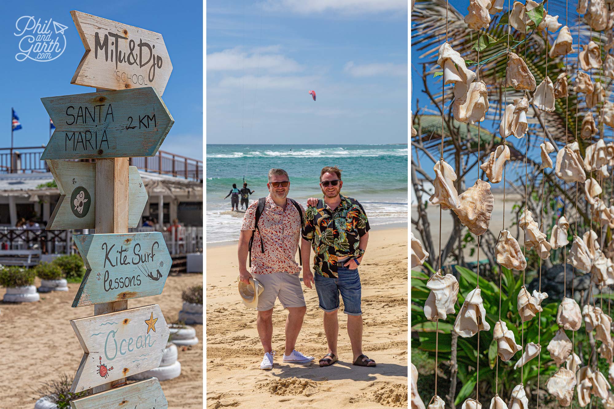 Phil and Garth on Kite Beach Sal Cape Verde