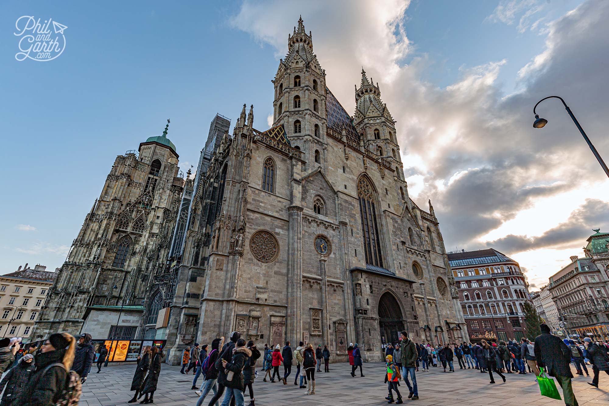 Stephansplatz snug Christmas Market has one big backdrop - the St. Stephen’s Cathedral