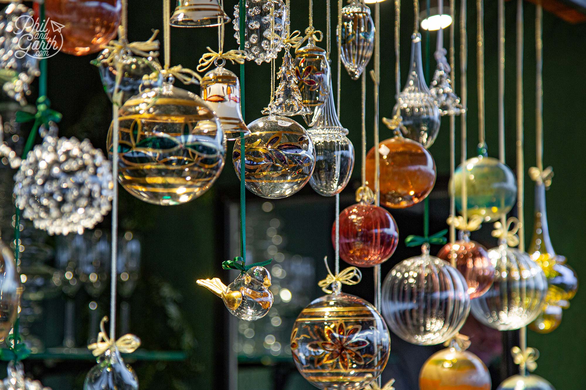 Stunning glass ornaments - but imagine taking it home in your hand luggage!