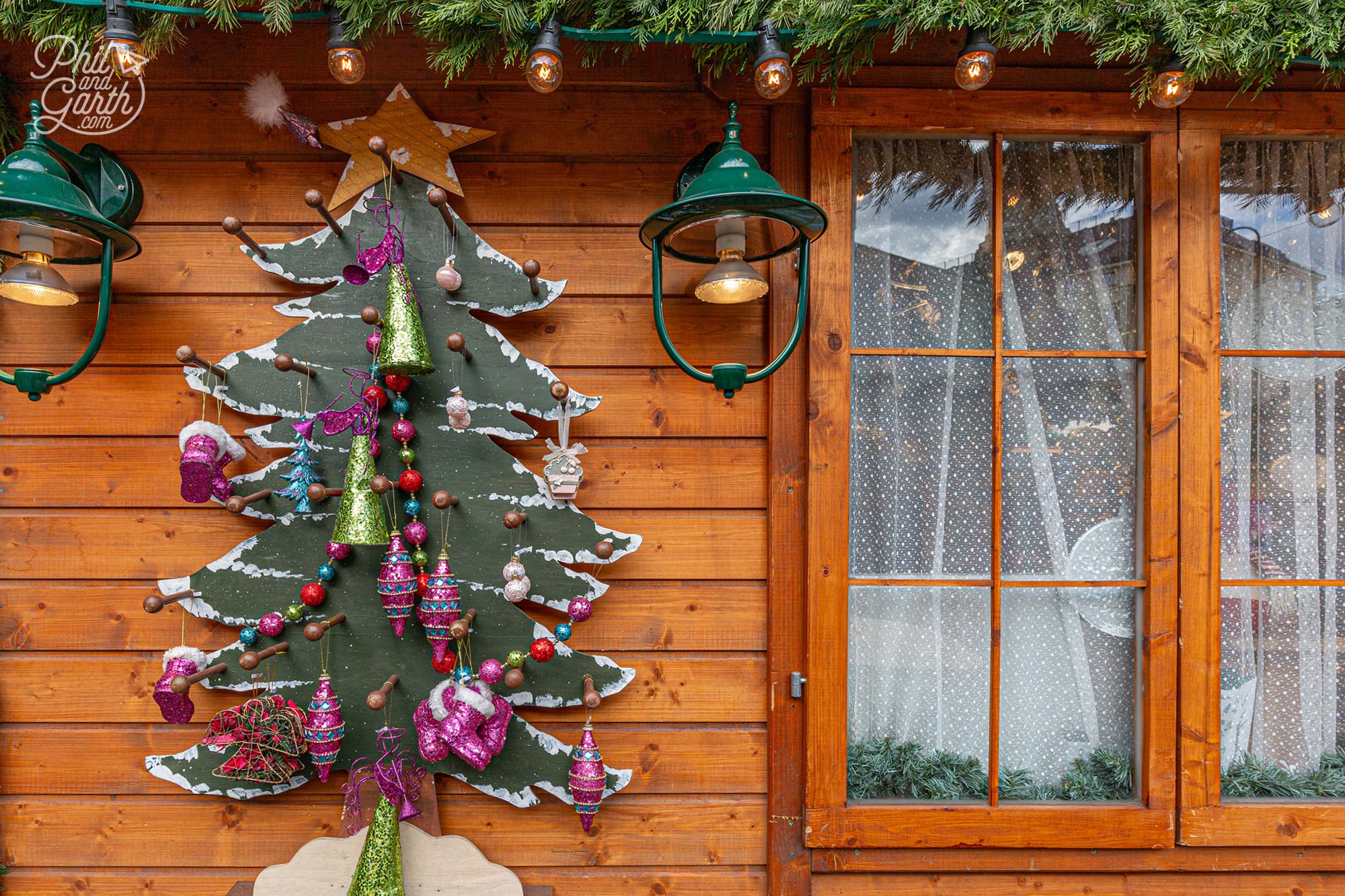 Tastefully decorated stalls