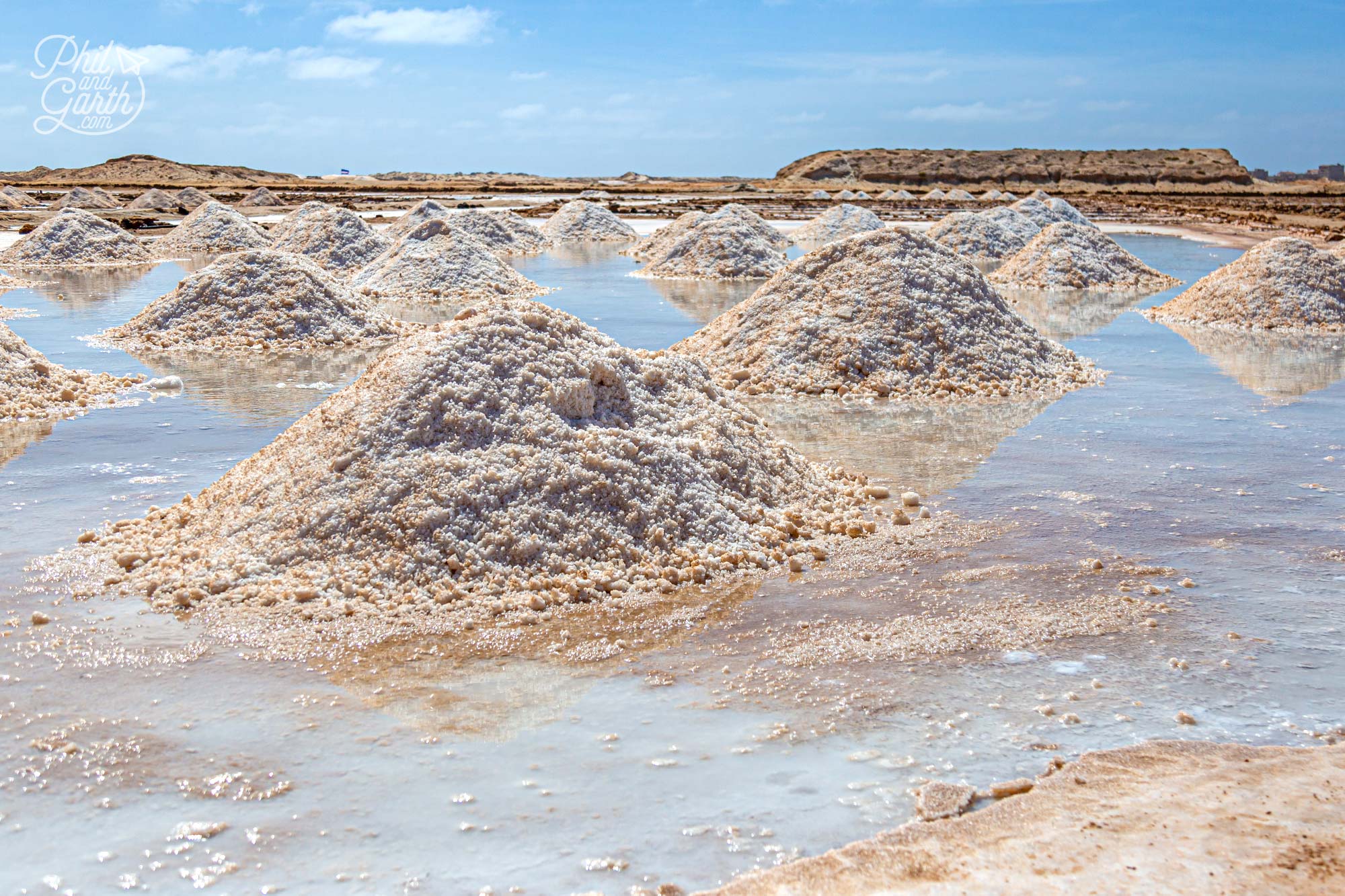 The island gets its name from the Portuguese word for salt