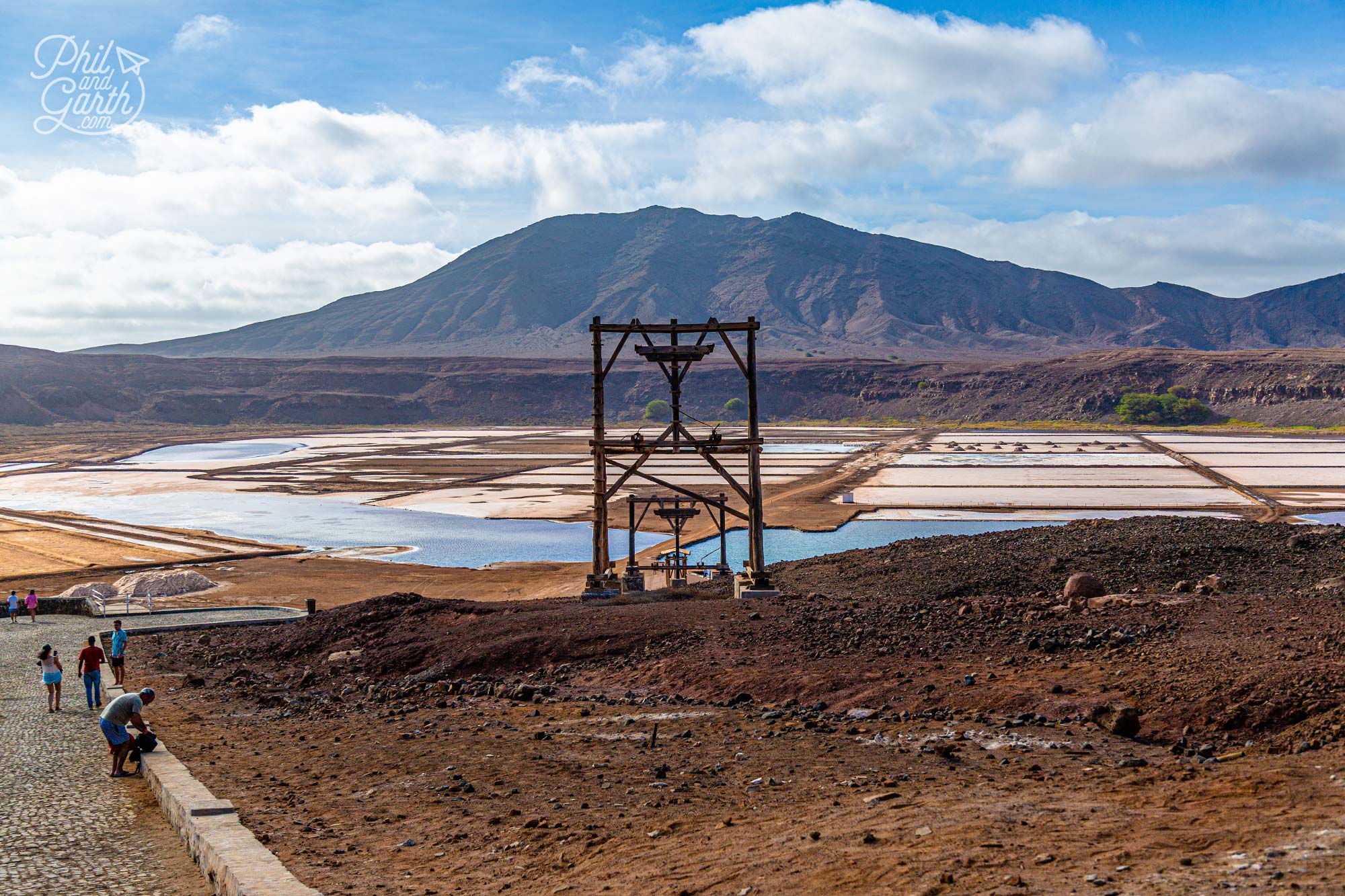 The salt lake is the lowest point of all the Cape Verde islands