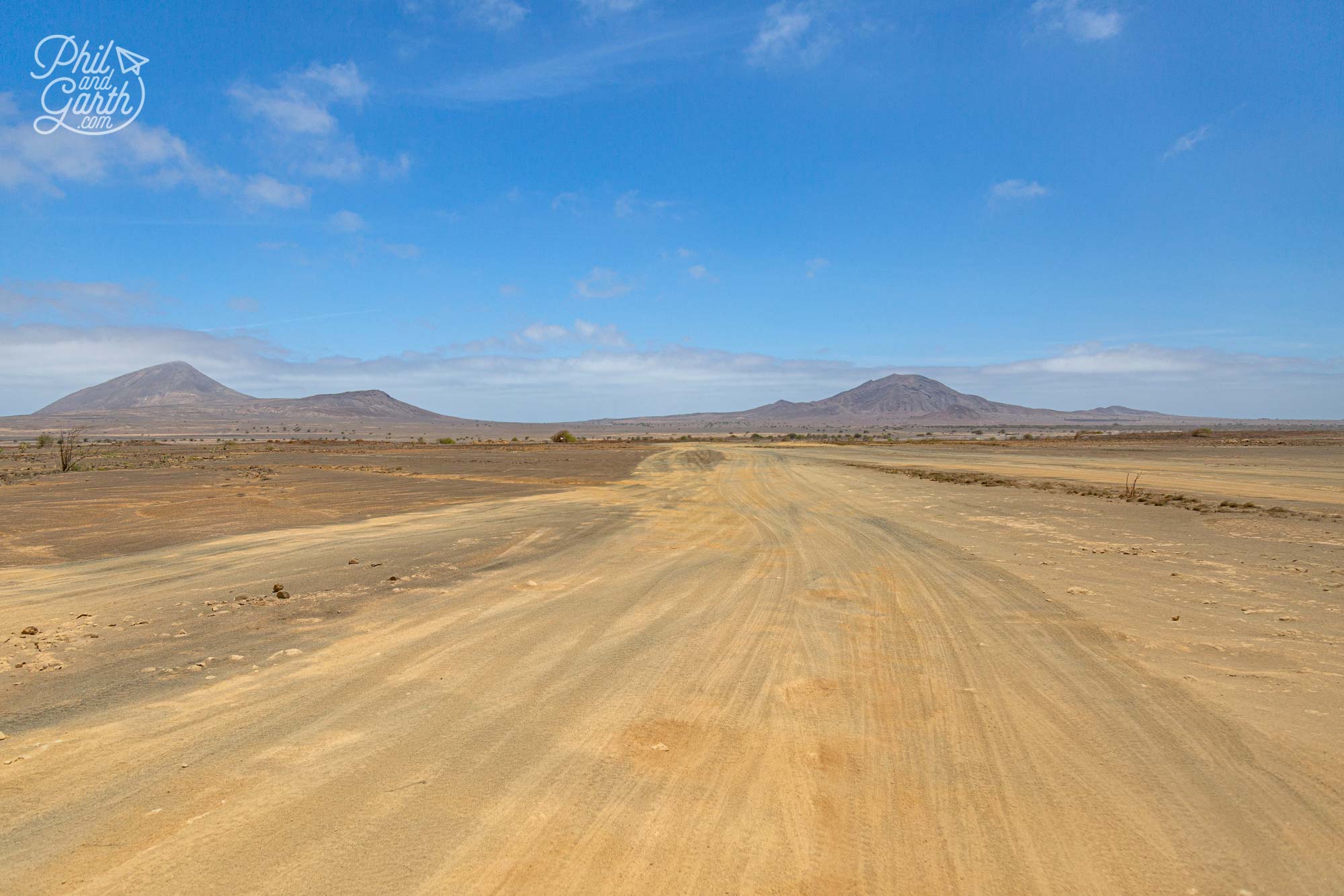 The vast desert landscape of Terra Boa