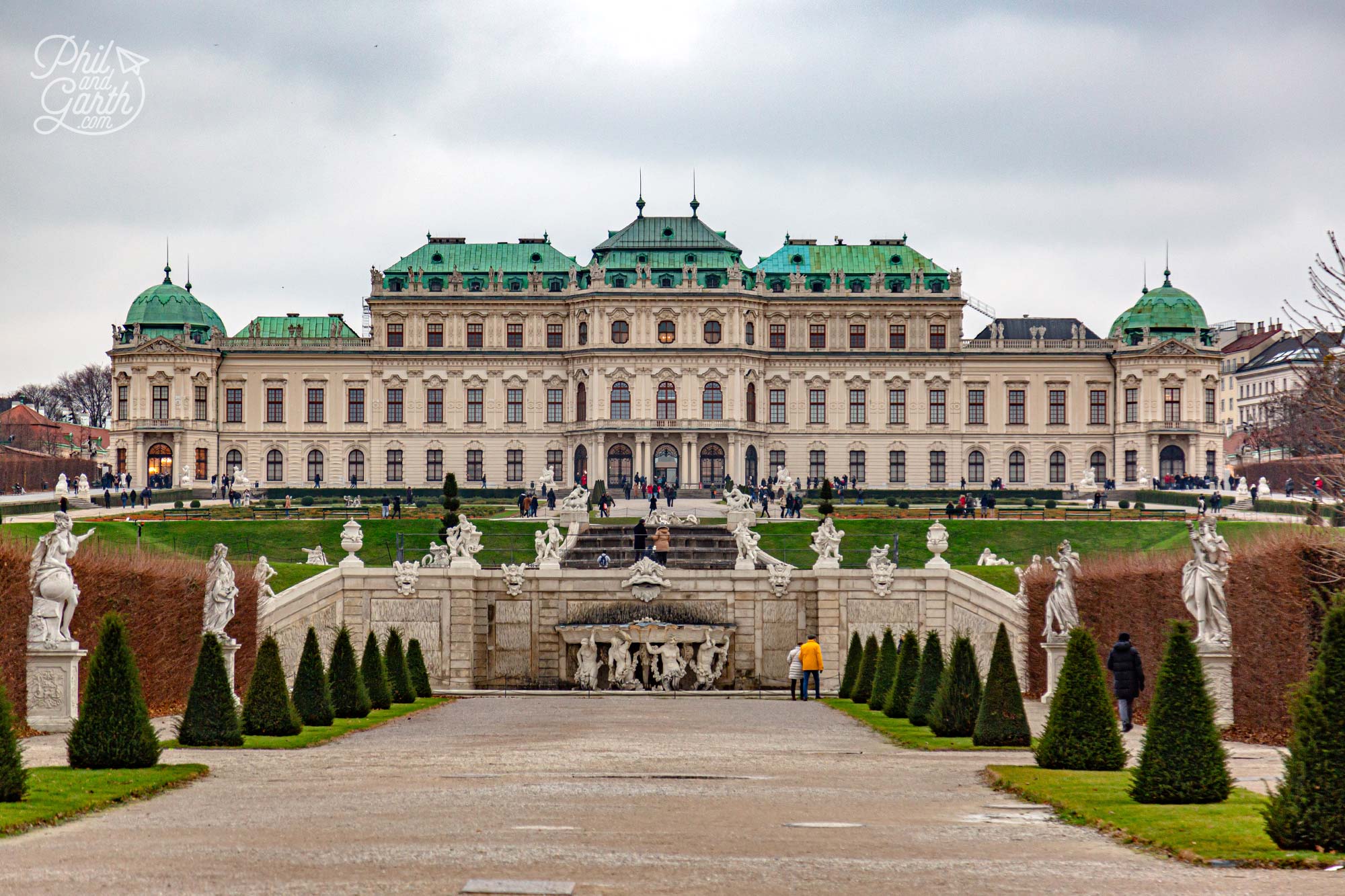 The winter gardens of Belvedere Palace