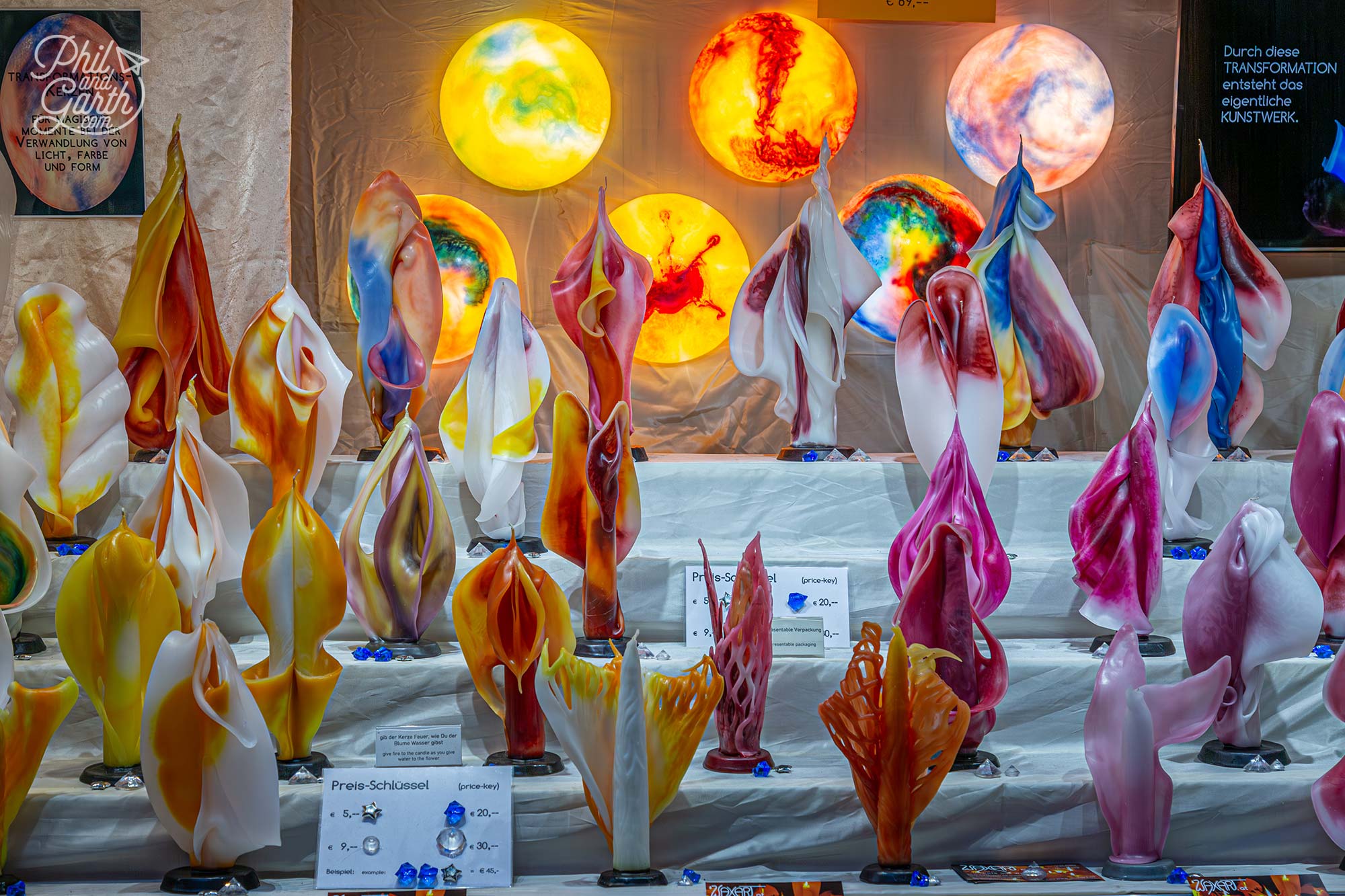 These candles for sale are like works of art