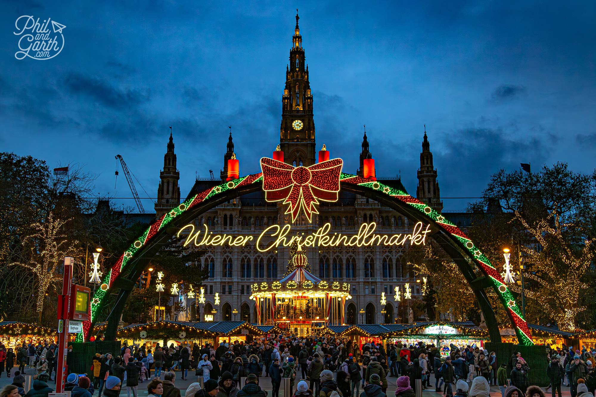 Vienna's best known market is Christmas World on Rathausplatz on City Hall square