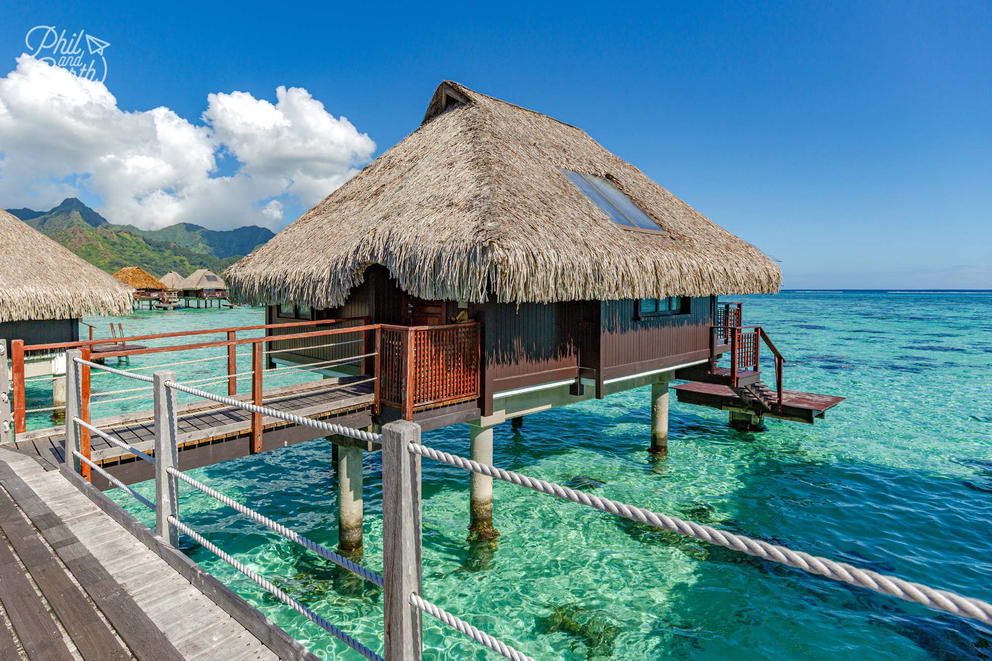 One of the gorgeous overwater bungalows