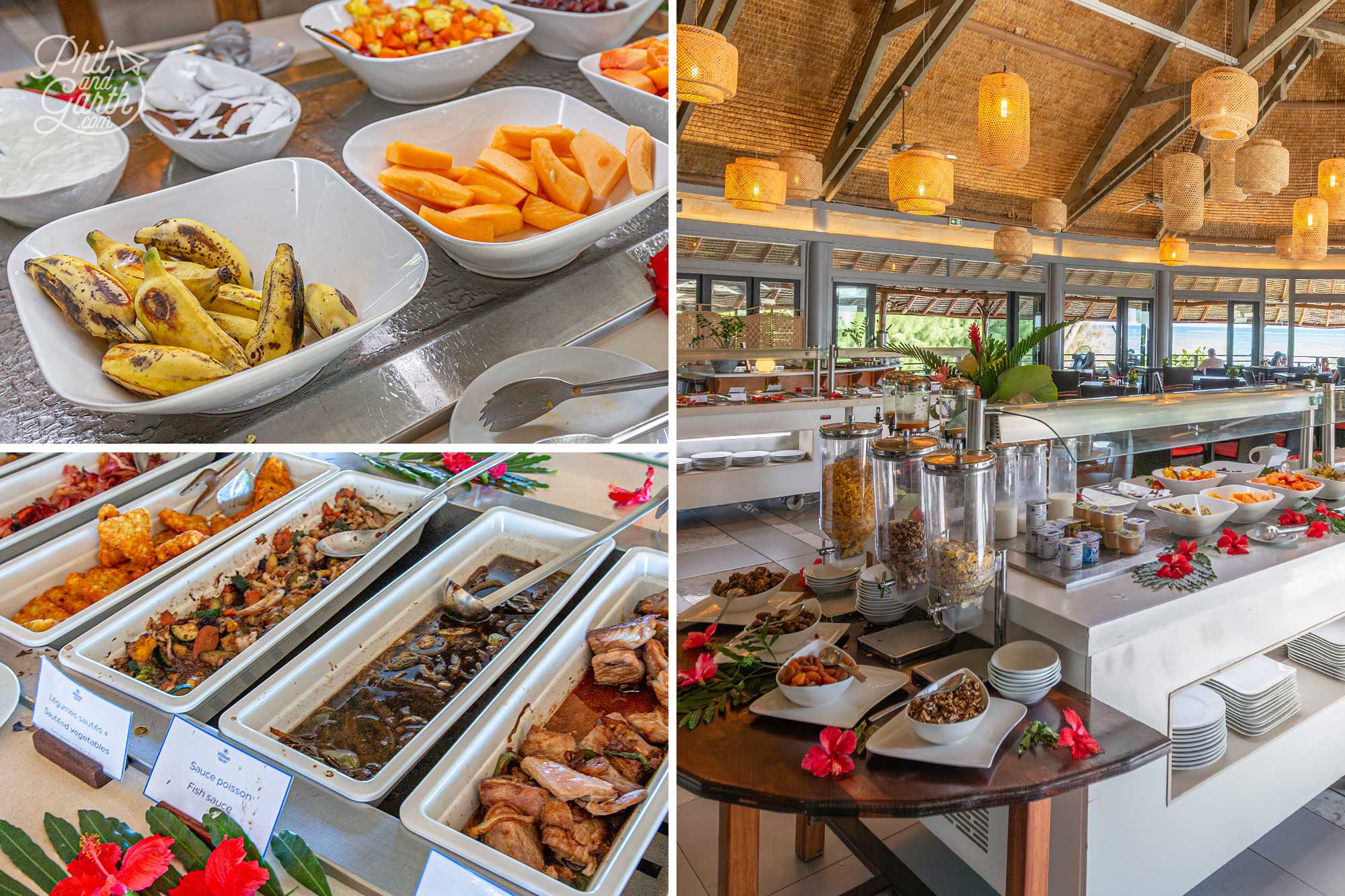 Arii Vahine serves up a delicious and lavish breakfast buffet