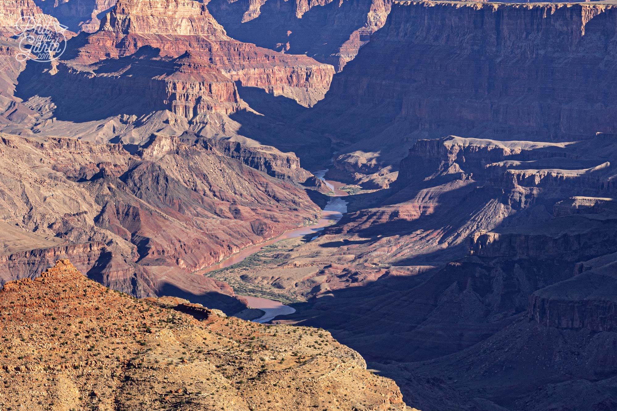 At Navajo Point you can just about make out the Colorado River in the distance