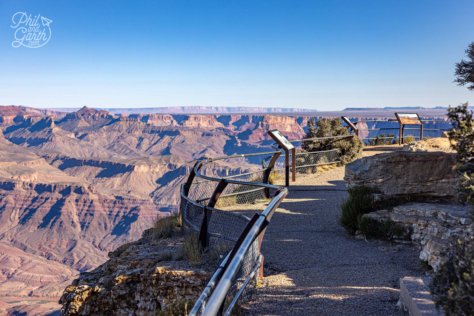 Early morning long shadows over the Grand Canyon from Lipan Point