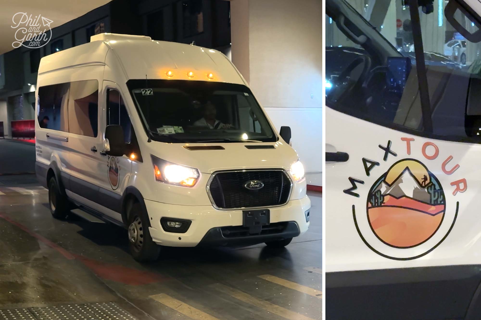 Ken arriving at The Cosmopolitan ride share meeting point