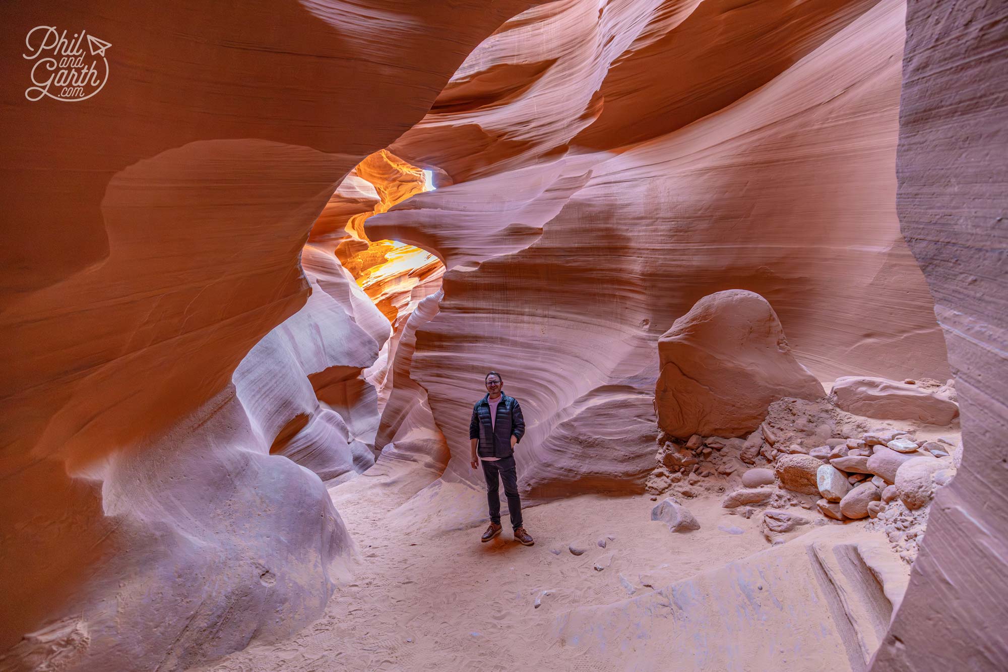 One last photo inside Lower Antelope Canyon