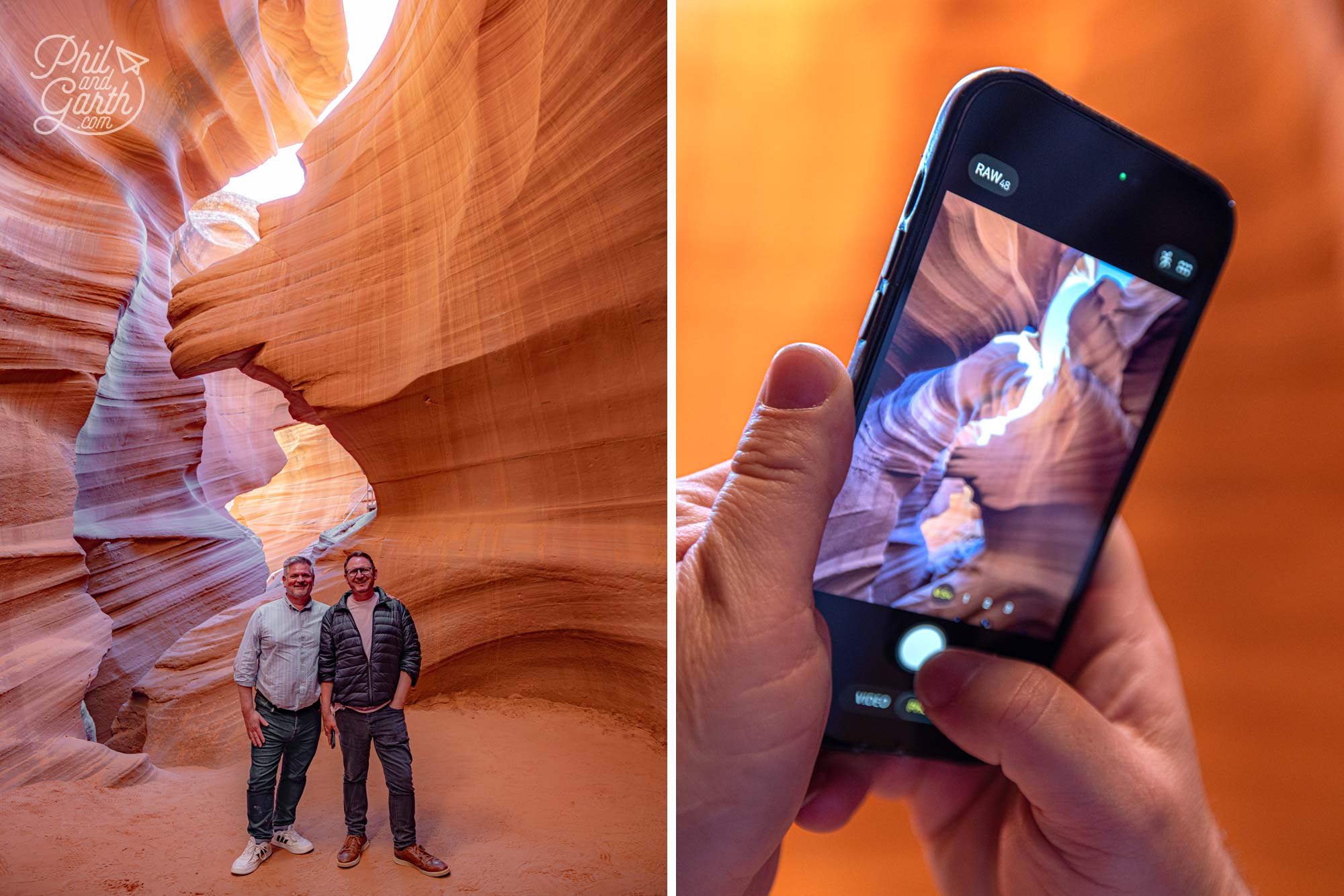 Phil and Garth at Antelope Canyon MaxTour 2 Day tour from Las Vegas