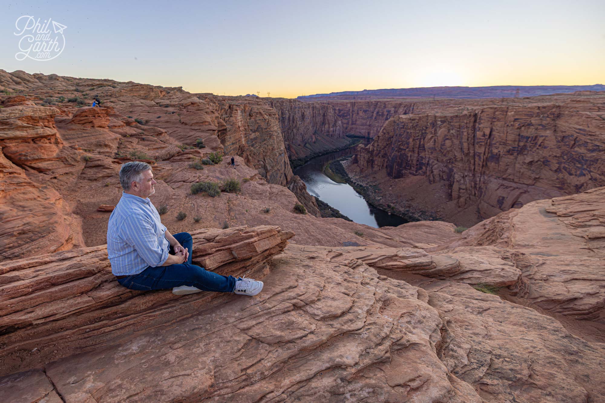 Phil enjoying the sunset