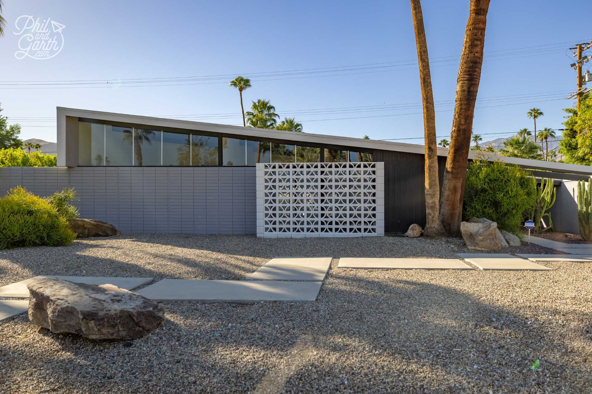 Driving around Palm Springs looking at all the beautiful homes