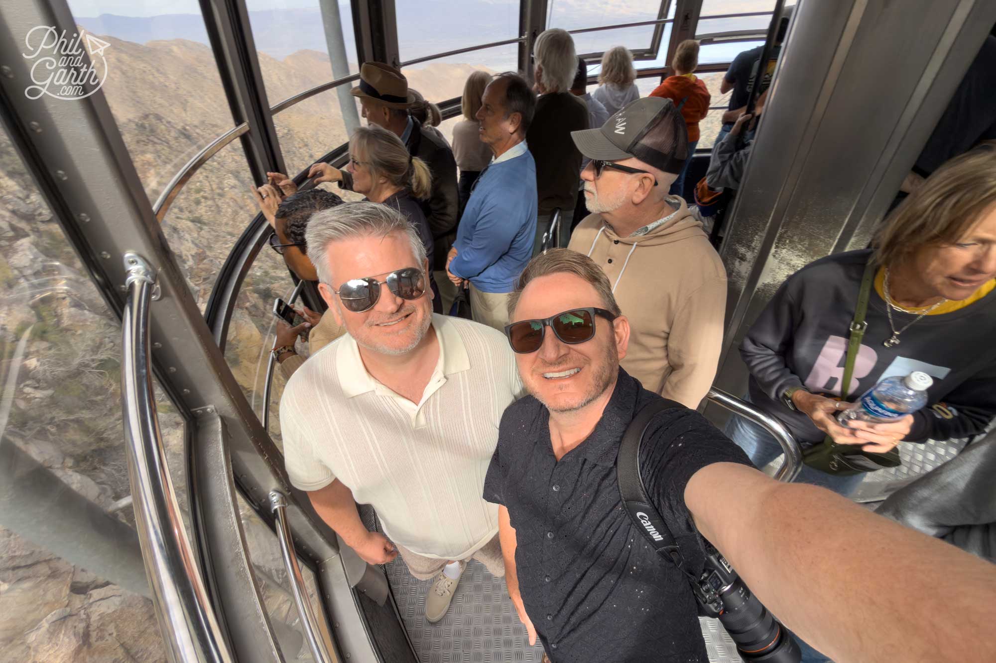 From the cable car - one of the most dramatic views in Southern California