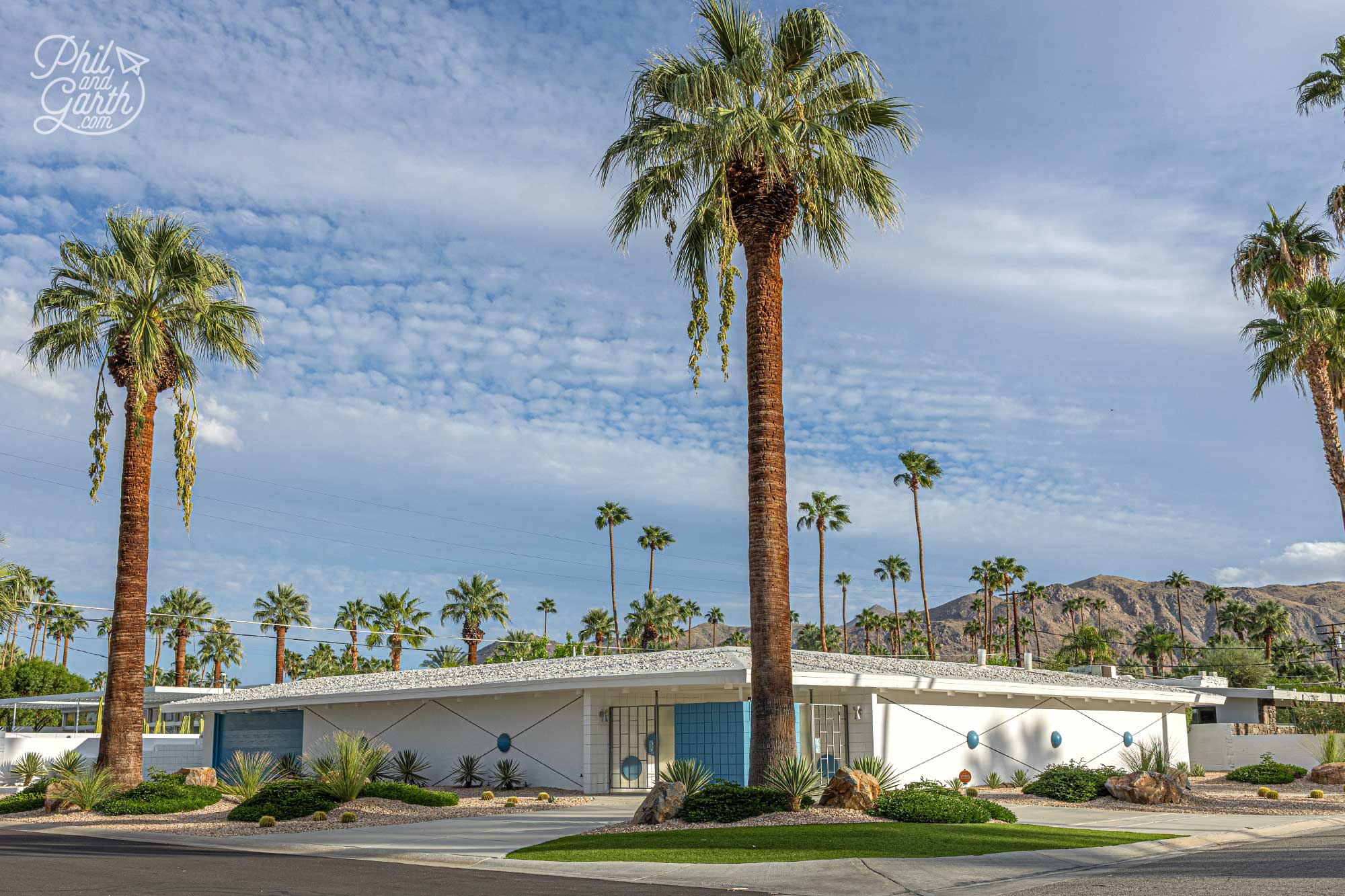 Known as SAGE, this space age inspired house is one of Palm Springs' most distinctive mid-century homes