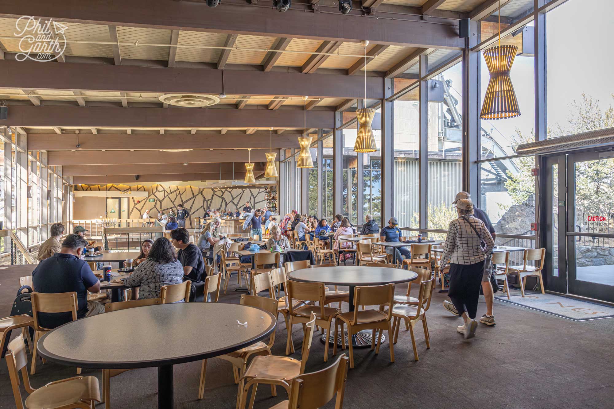 Lunch with a view at Peaks Restaurant overlooking the Coachella Valley