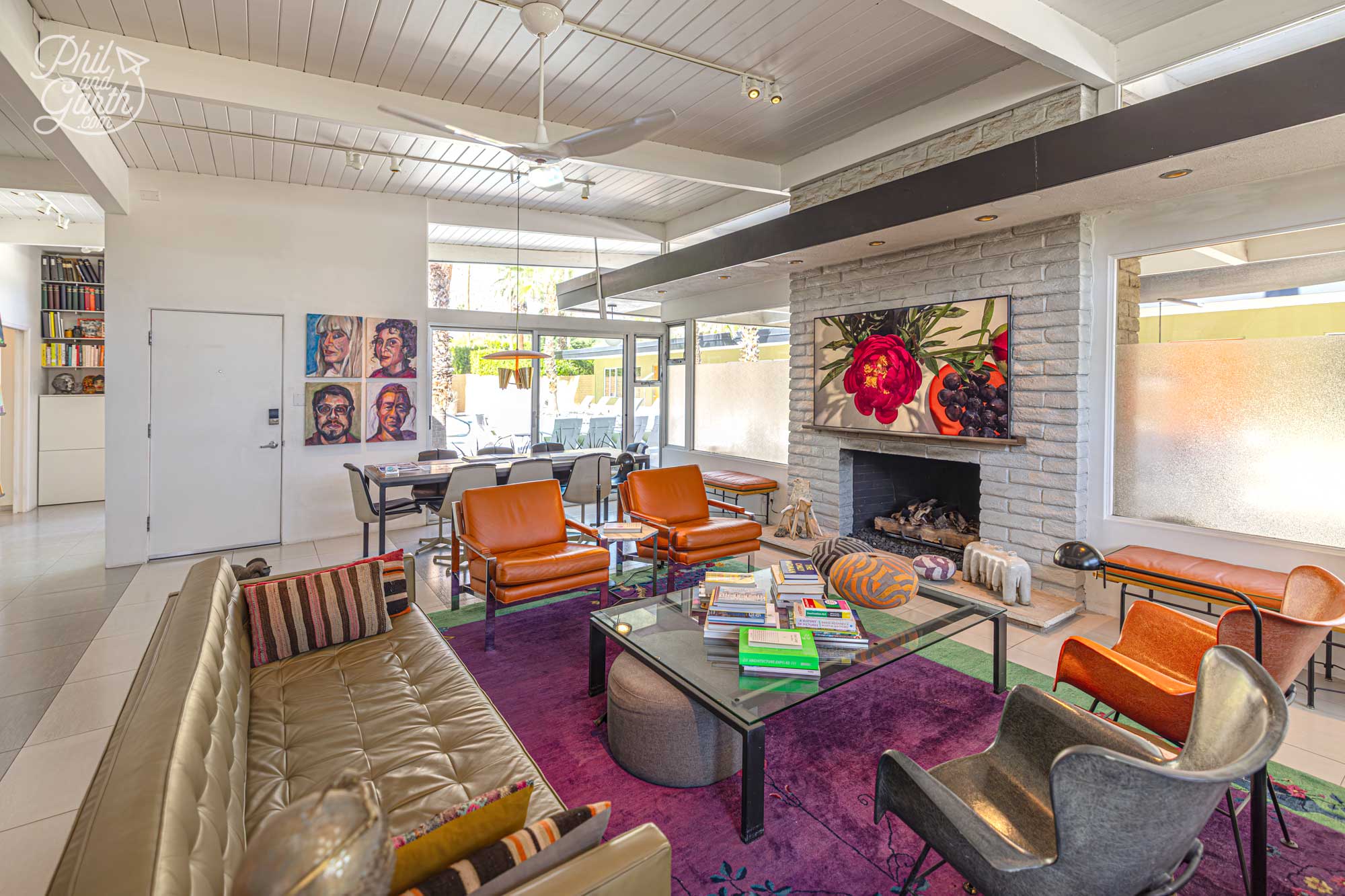 Open-plan living spaces were revolutionary when these homes were built