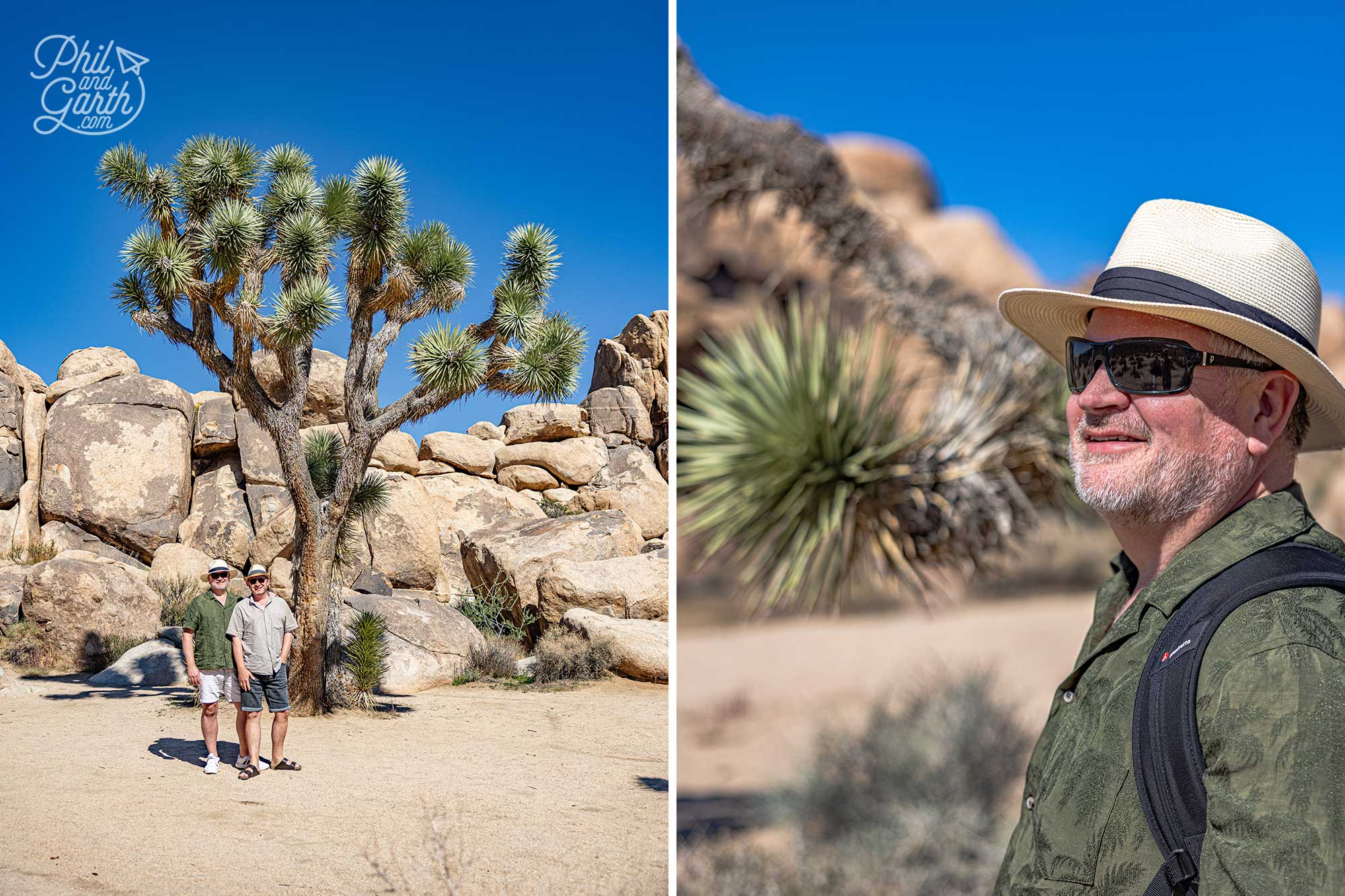 Phil and Garth at Joshua Tree National Park near Palm Springs