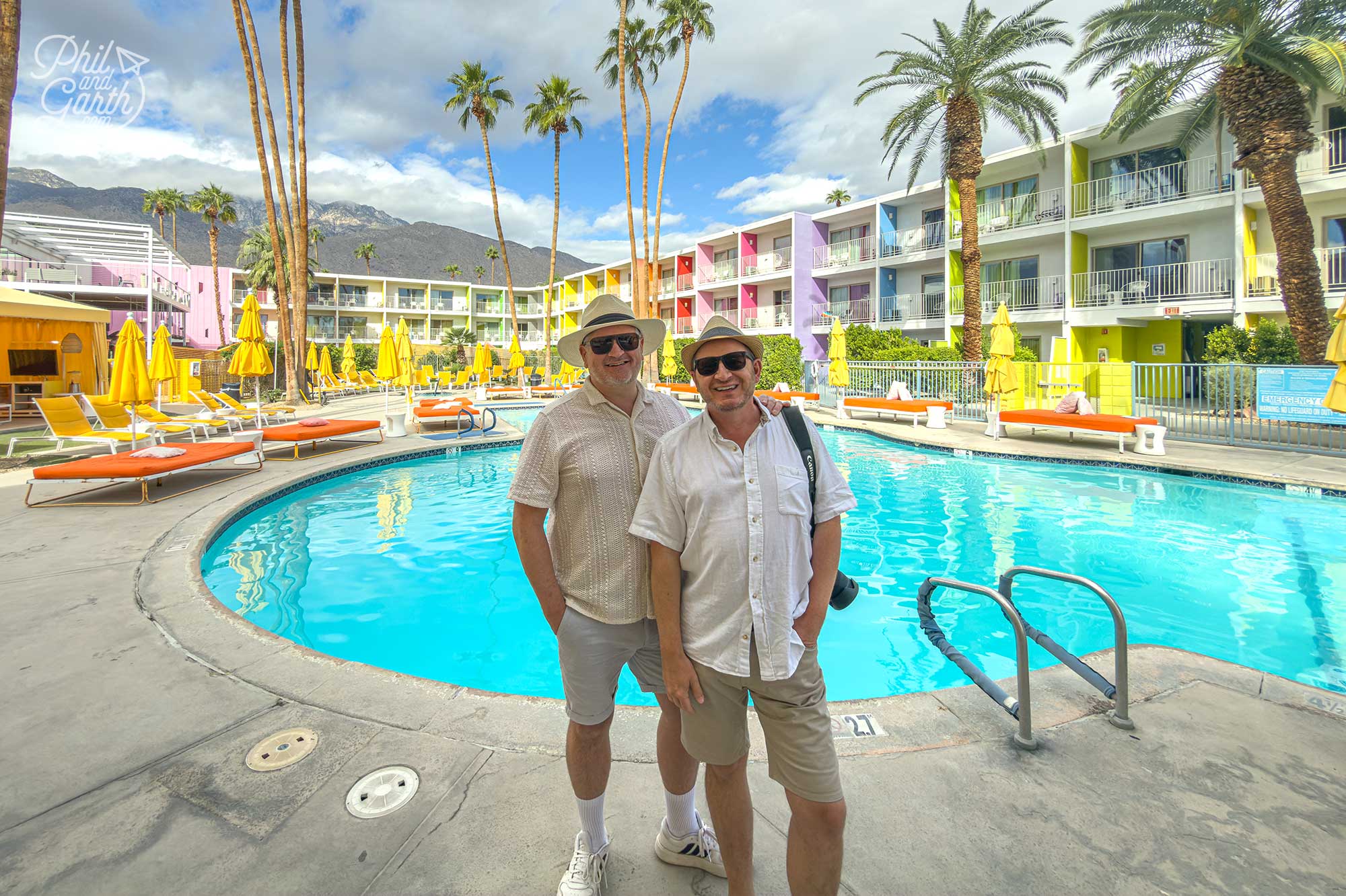 Phil and Garth at the Saguaro Palm Springs