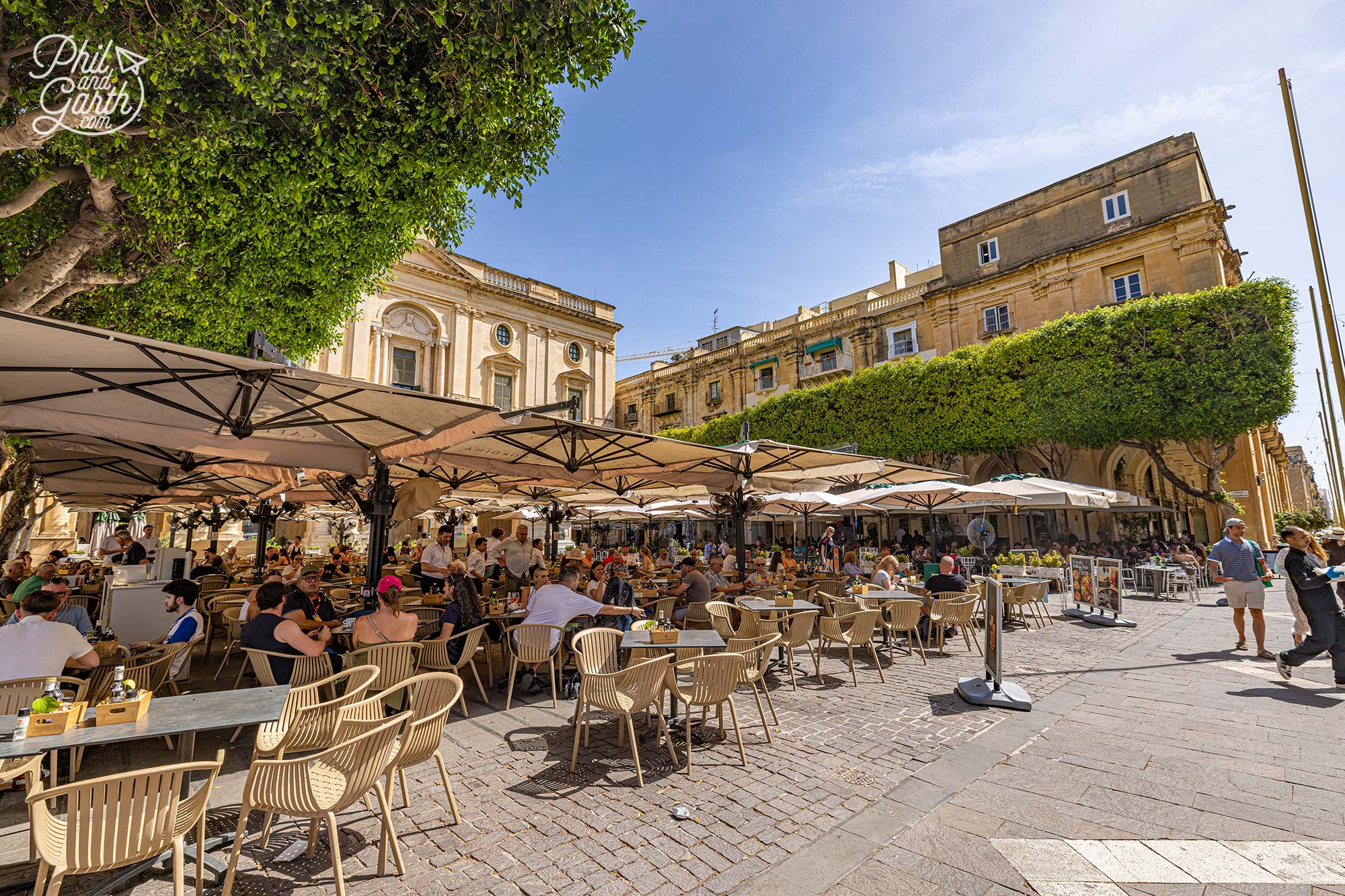 affe Cordina is a Valletta institution. The outdoor terrace is big and service is good