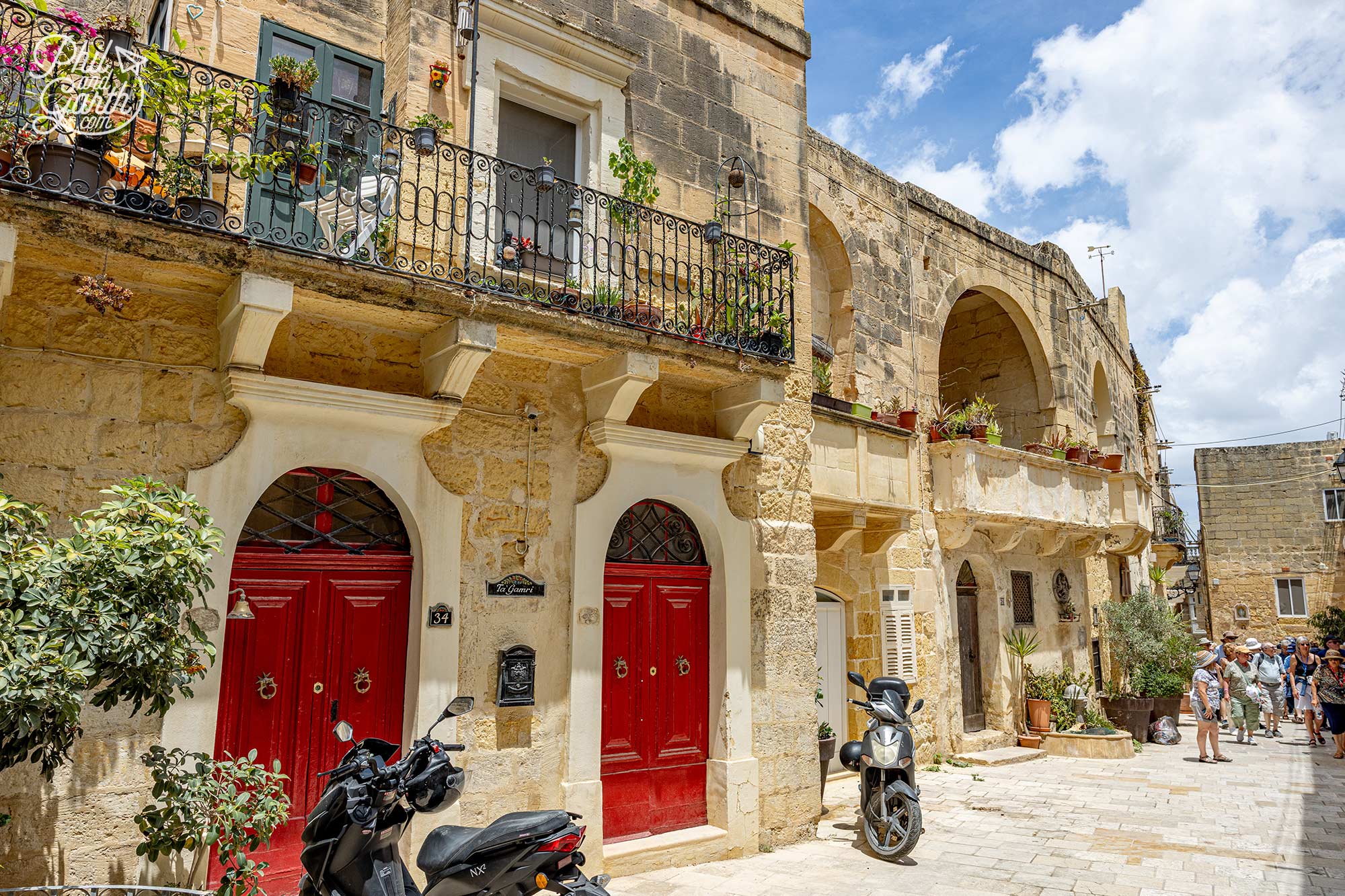 Charming streets in Victoria, Gozo