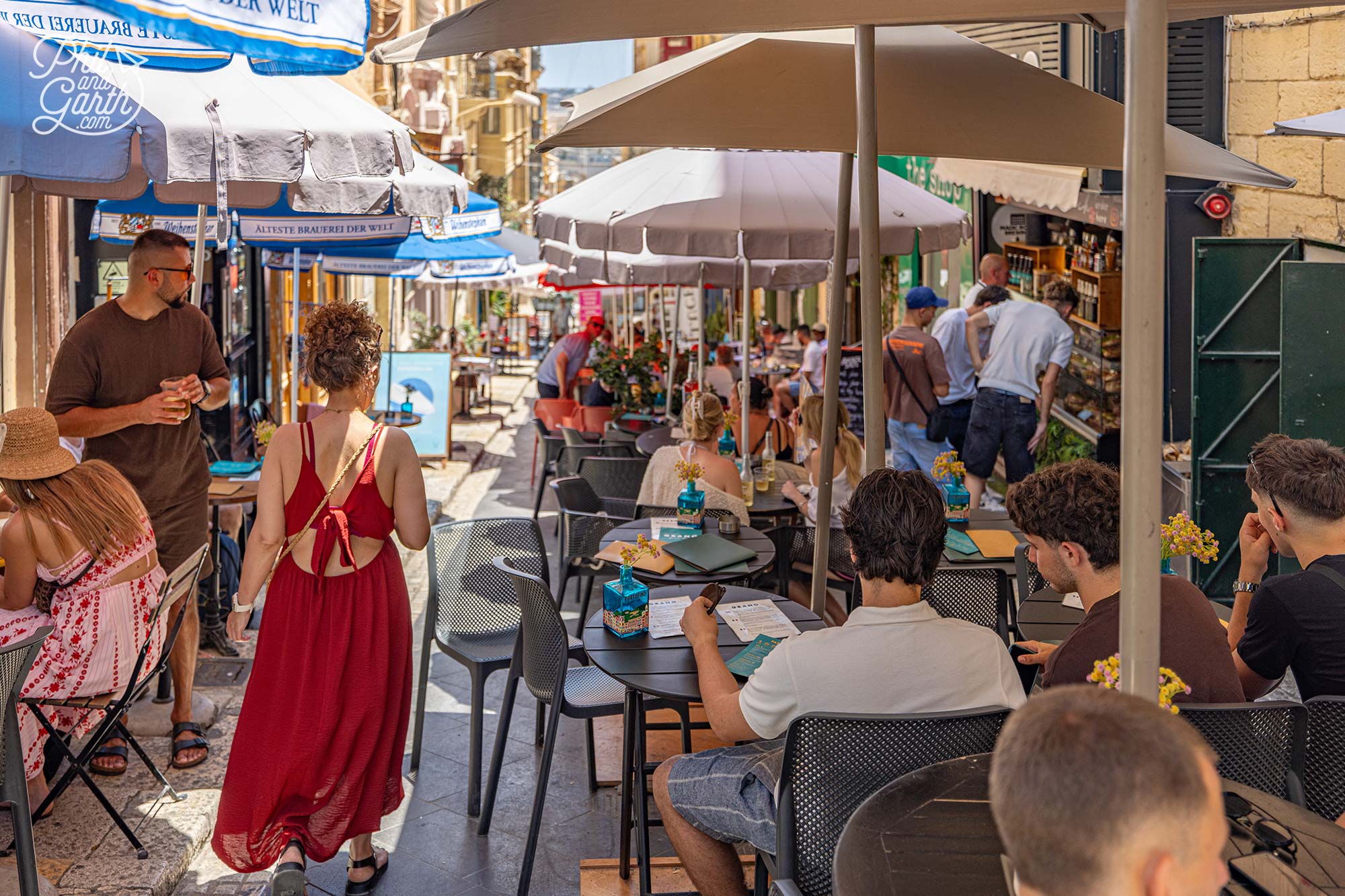 Grano is located on the small atmospheric St Lucia street-Valletta-Malta things to do and eat