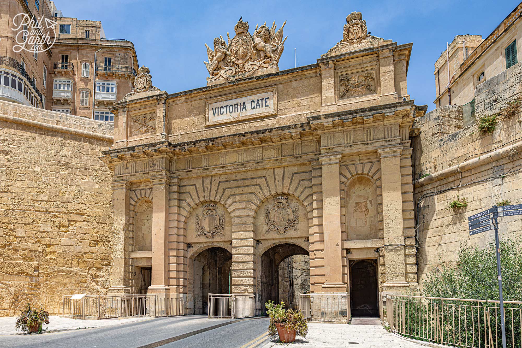 One of Valletta's most photogenic gateways, Victoria Gate perfectly blends British history with Malta's centuries-old fortifications