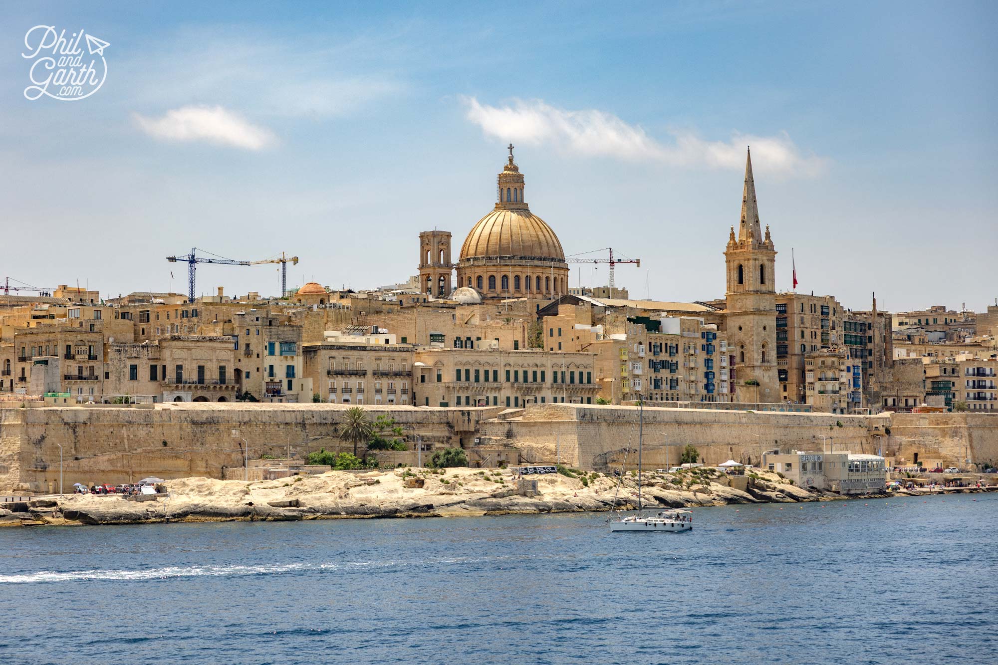 Seen from the water, Valletta's honey-coloured skyline is one of the most iconic views in Malta
